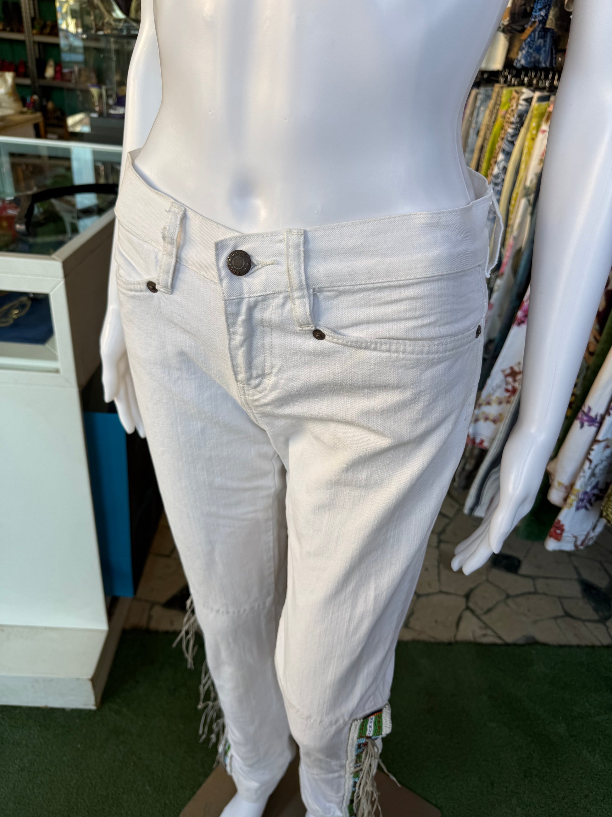 Jeans Ralph Lauren navajo e frange 00s