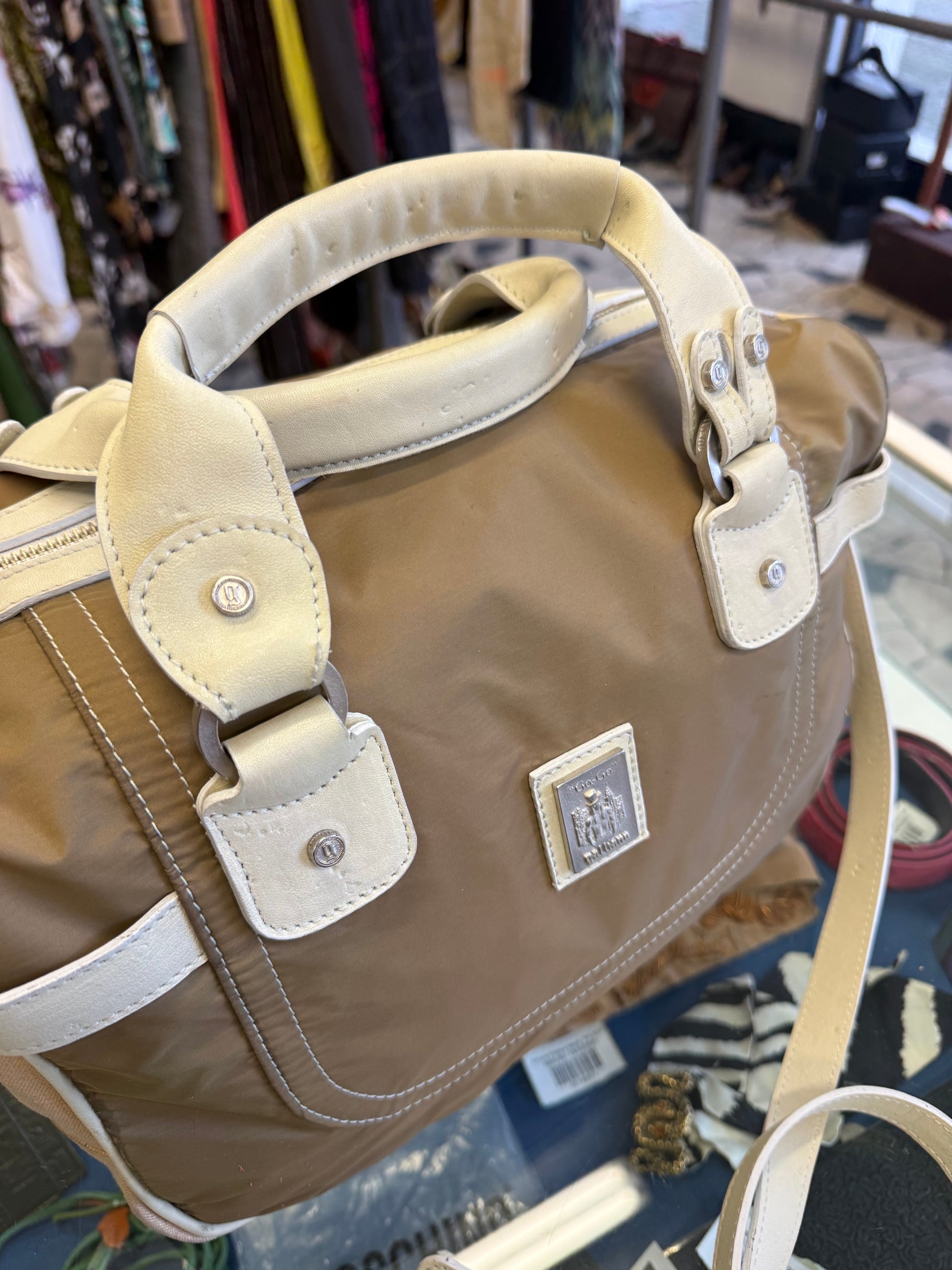 Borsa John Galliano pelle e nylon