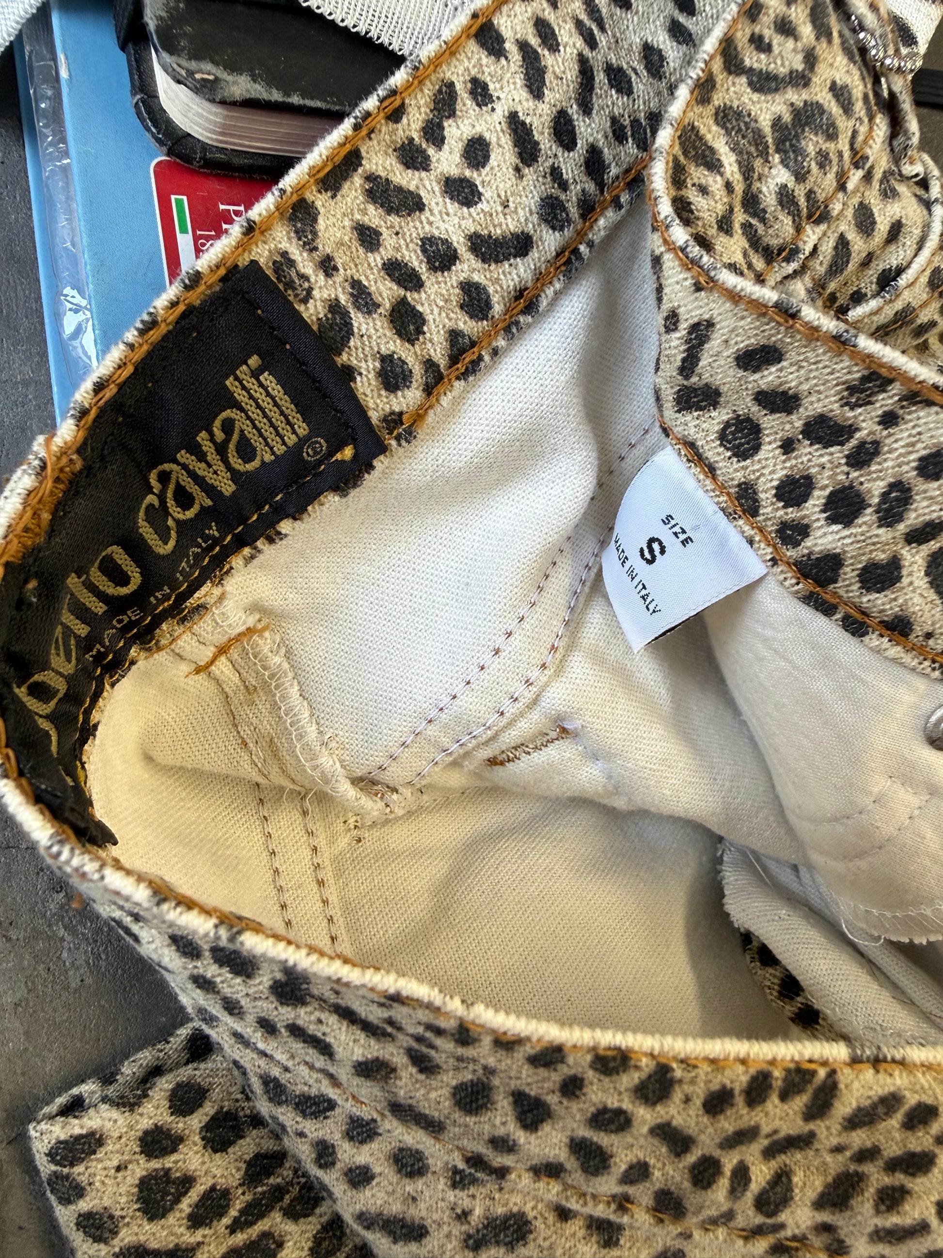 Jeans Roberto Cavalli leopardo FW1997
