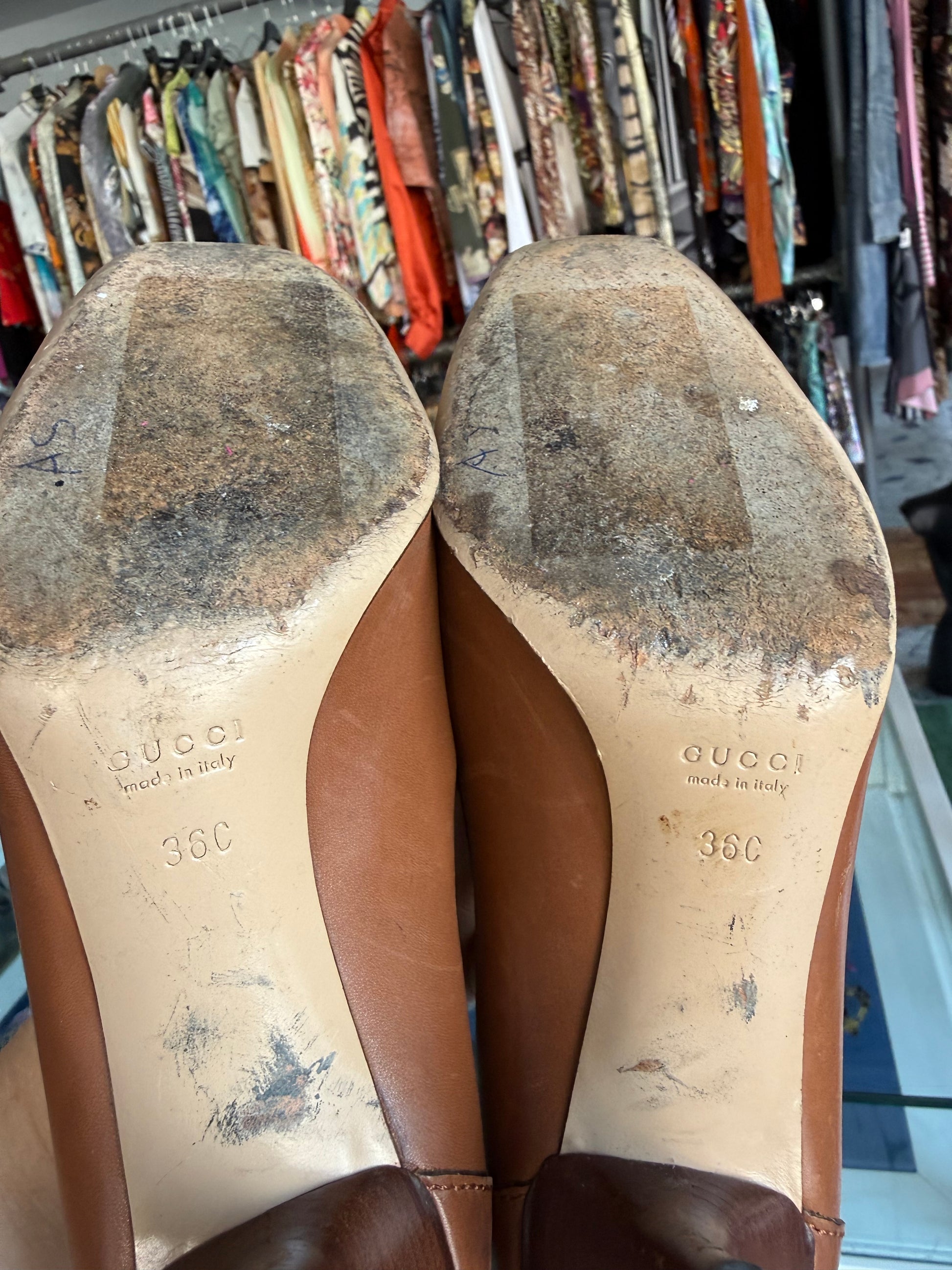 Décolleté Gucci bambù 00s