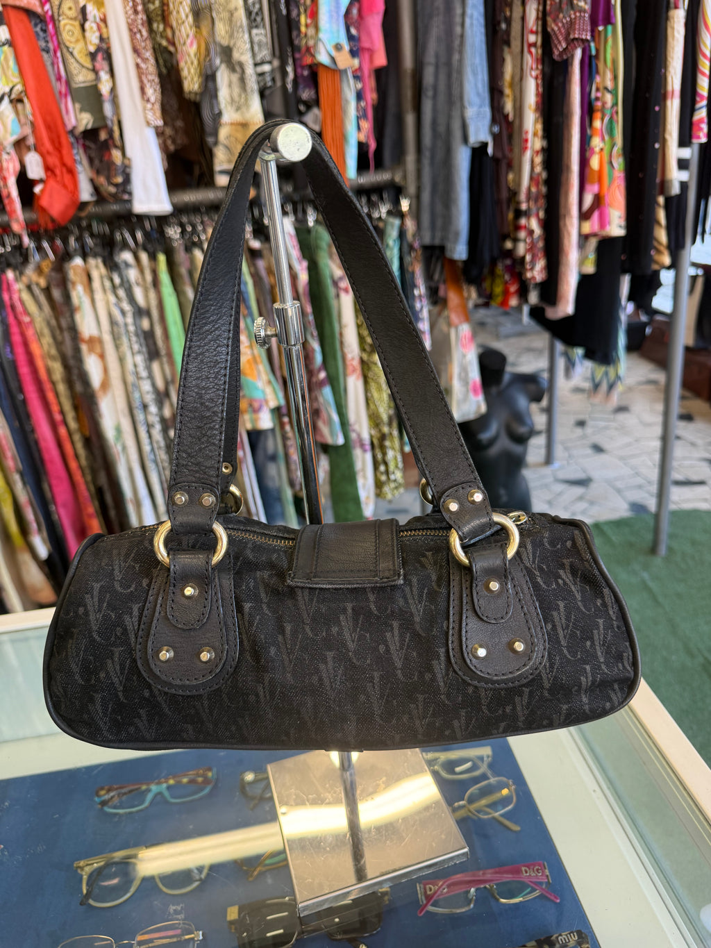 Borsa Versace logo pelle Y2K