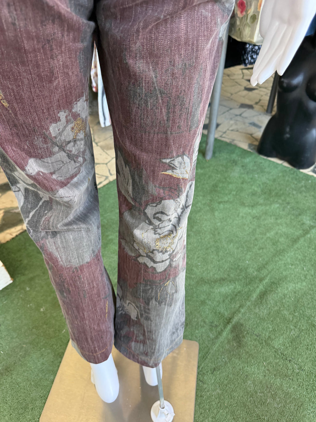 Jeans Roberto Cavalli jeisha giapponese 00s