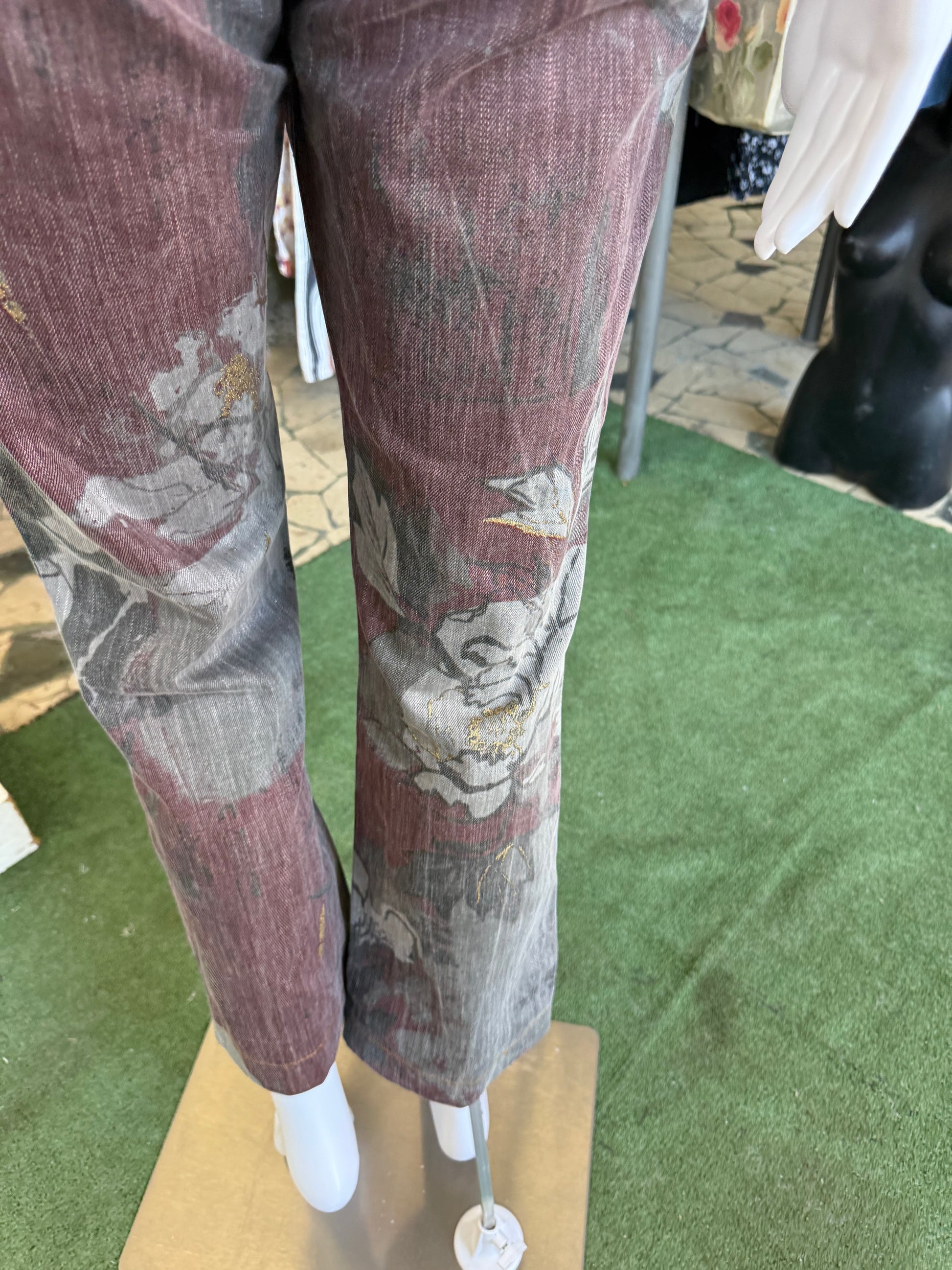 Jeans Roberto Cavalli jeisha giapponese 00s