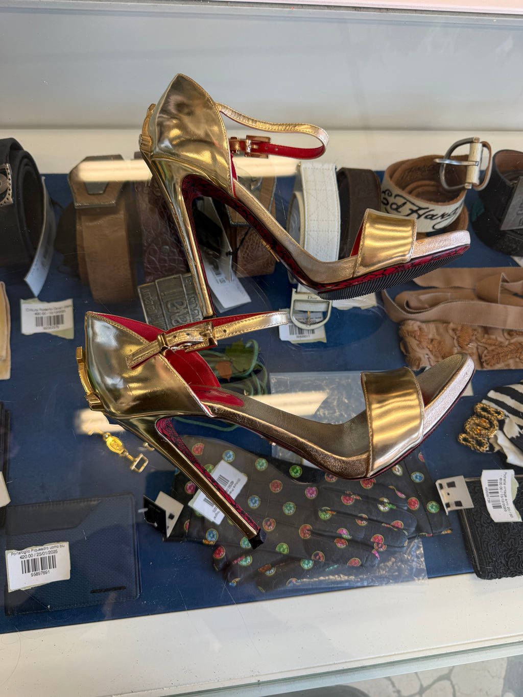 Cesare Paciotti sandali Dagger Heels Lady Blade oro 38