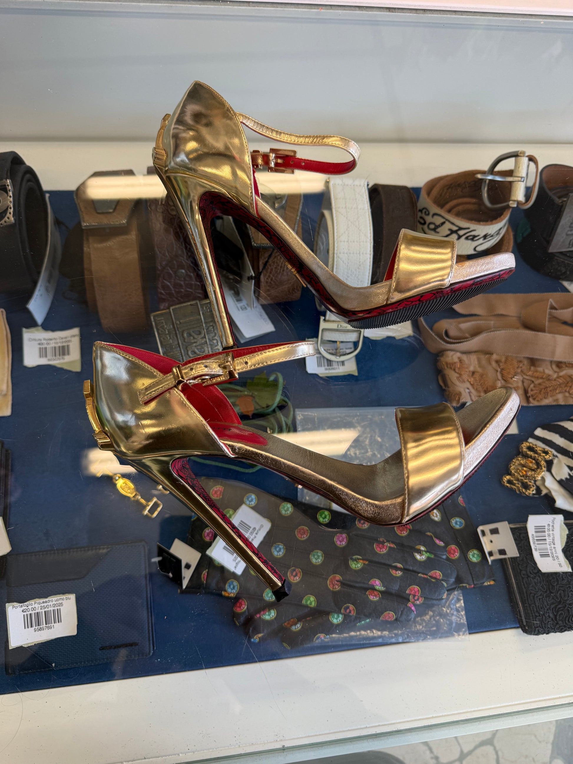 Cesare Paciotti sandali Dagger Heels Lady Blade oro 38