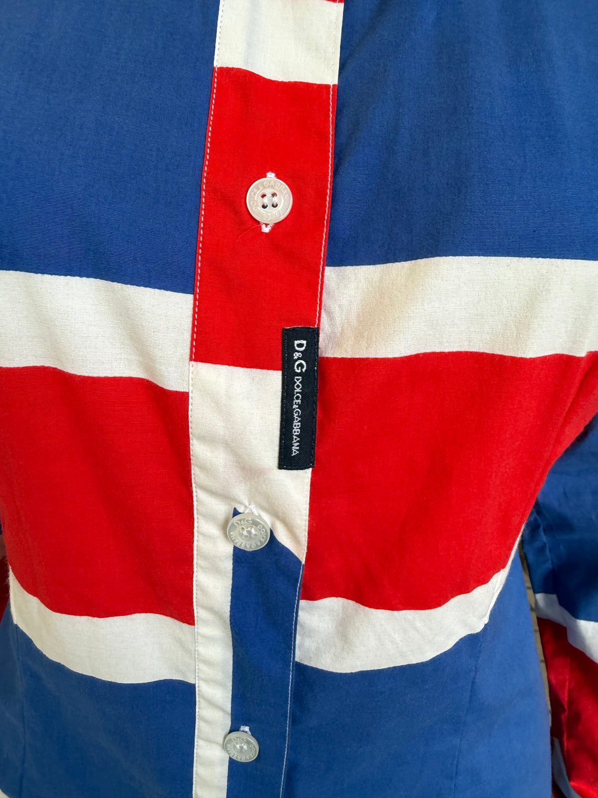 Camicia Dolce & Gabbana SS2002 Union Jack Regno Unito 🇬🇧