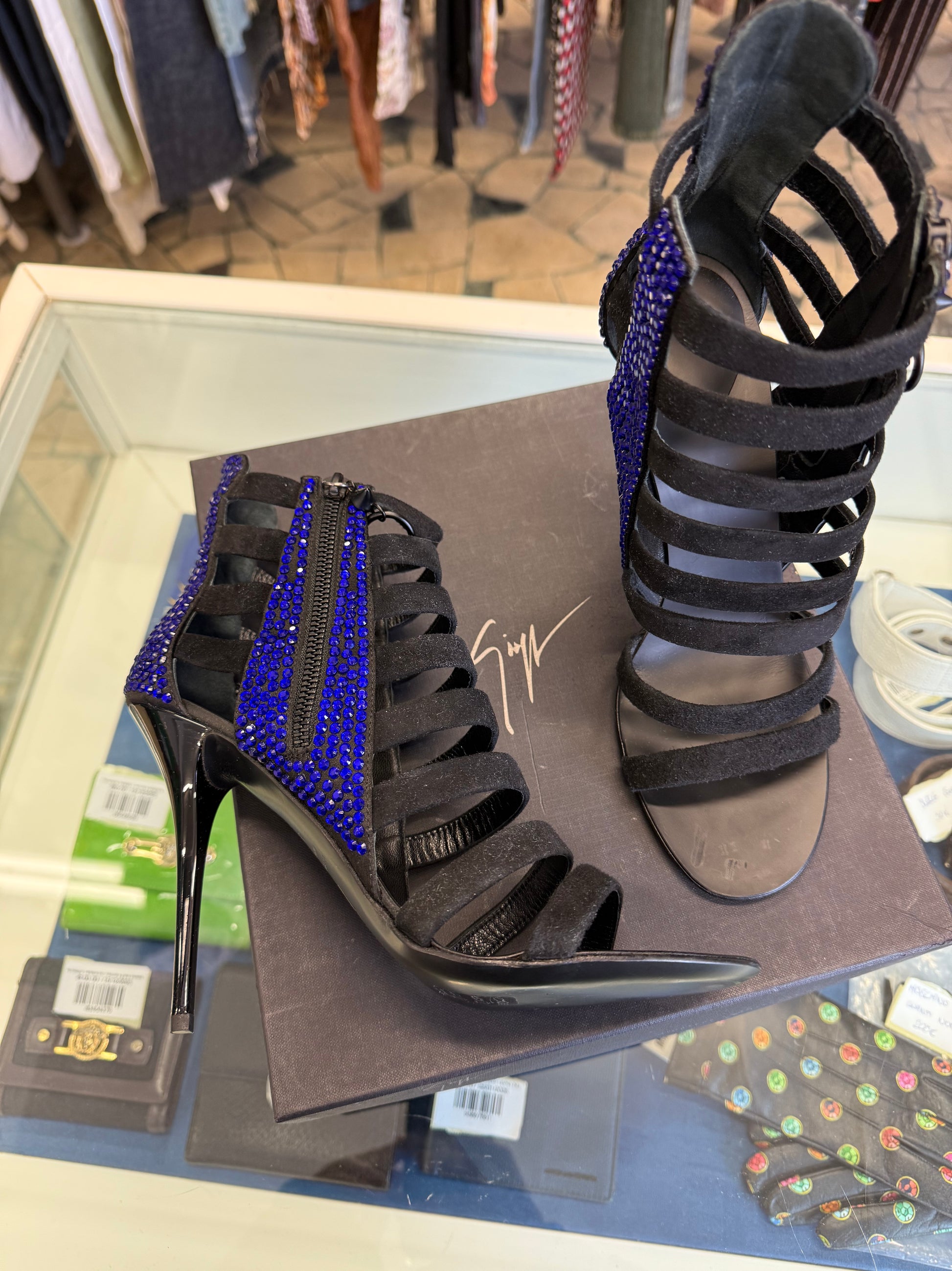 Sandali Giuseppe Zanotti cristalli nuovi