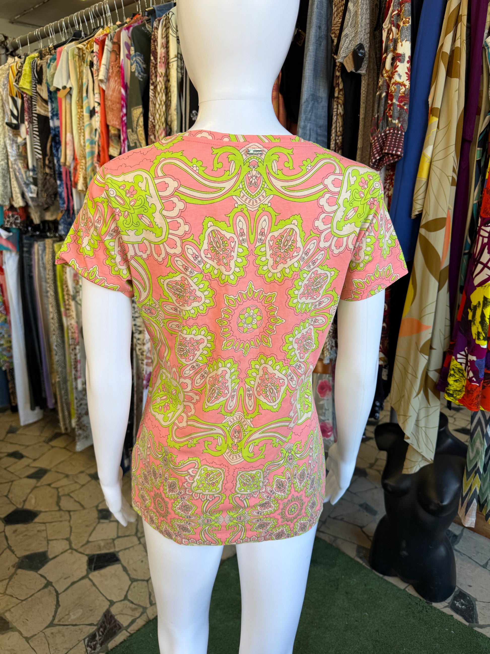 T-shirt Escada paisley 2000s