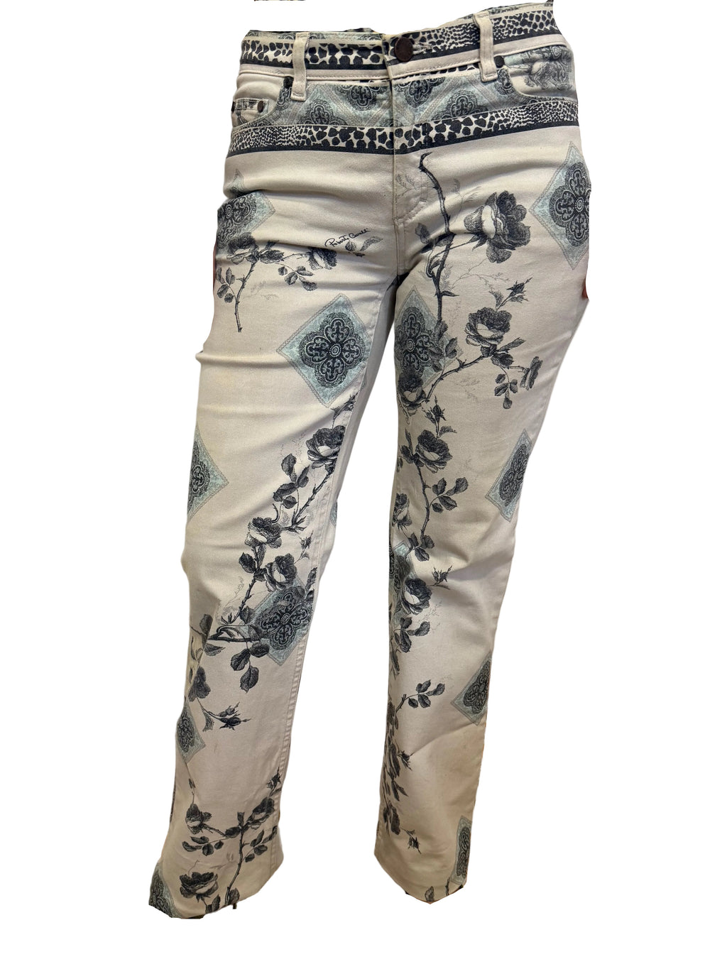 Jeans rose e mandala Roberto Cavalli FW2005
