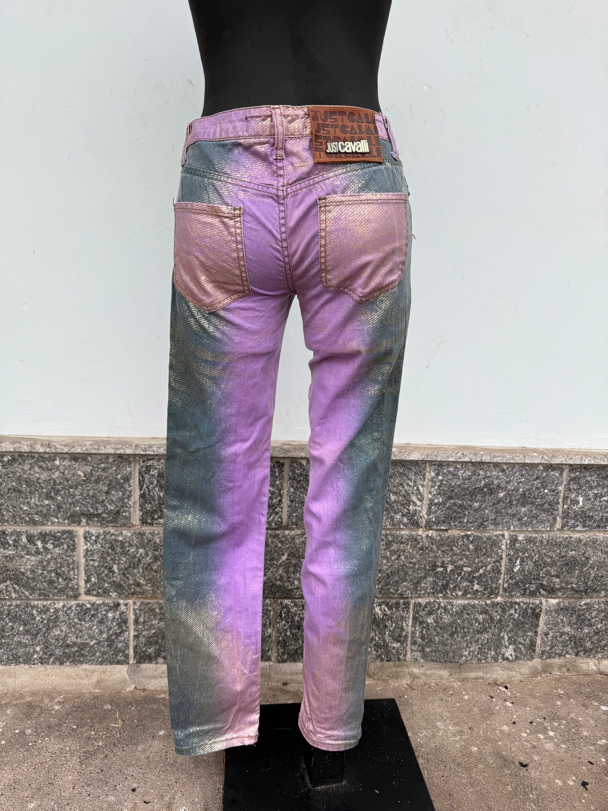 Jeans Roberto Cavalli Just multicolore anni 2000