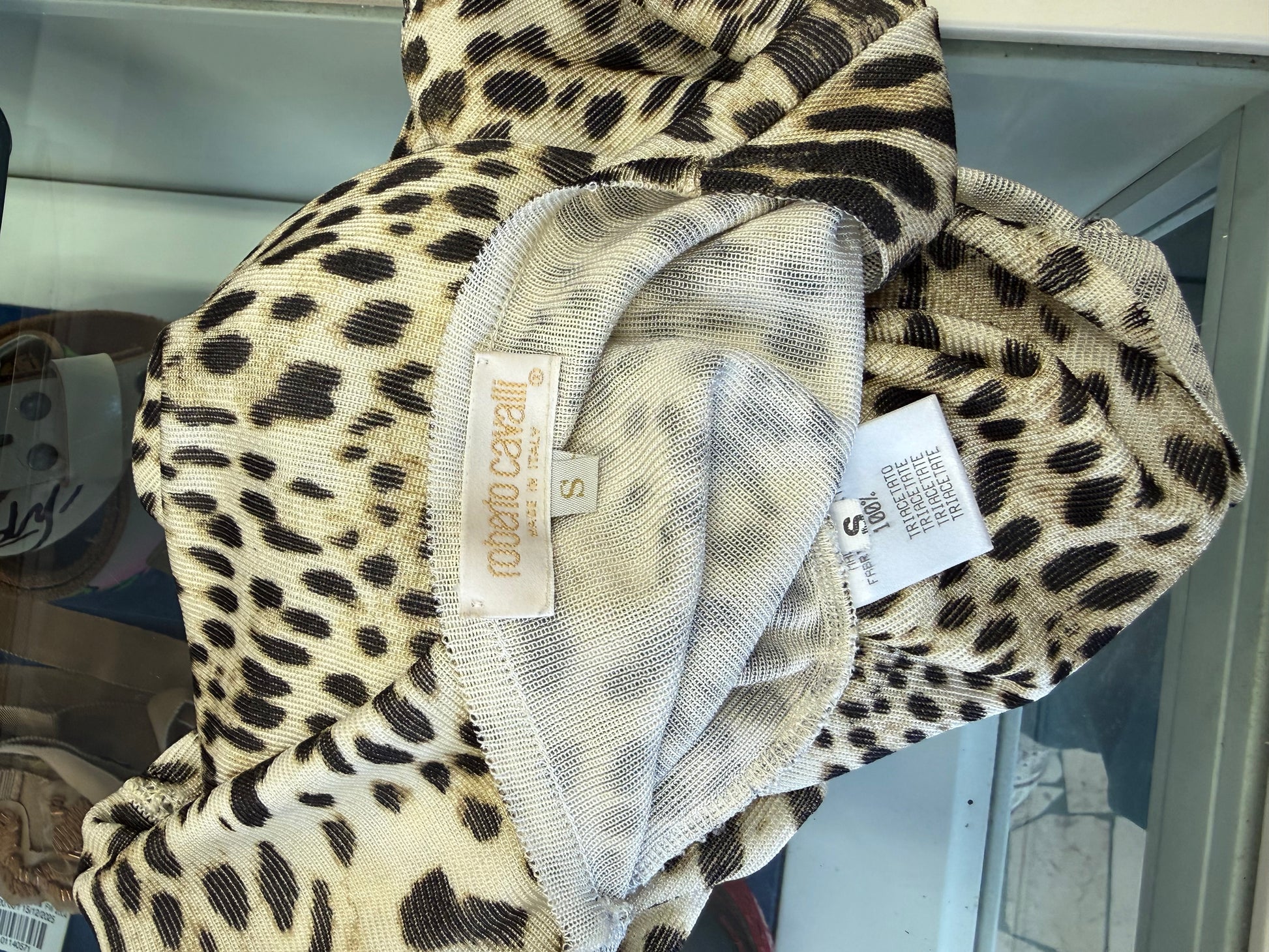 Top leopardo Roberto Cavalli FW1997