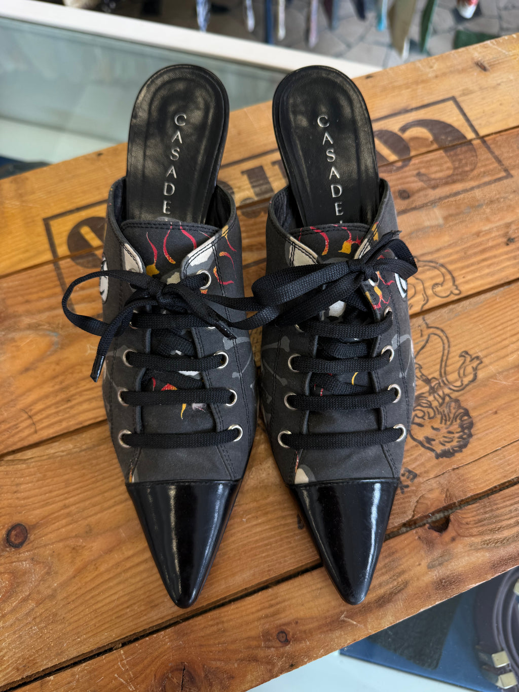 Sandali Sabot Casadei stringati Tatoo 2000s