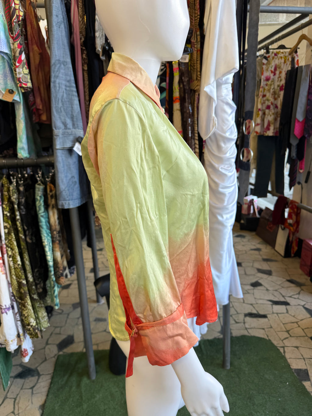 Camicia Roberto Cavalli SS2001 seta colorata