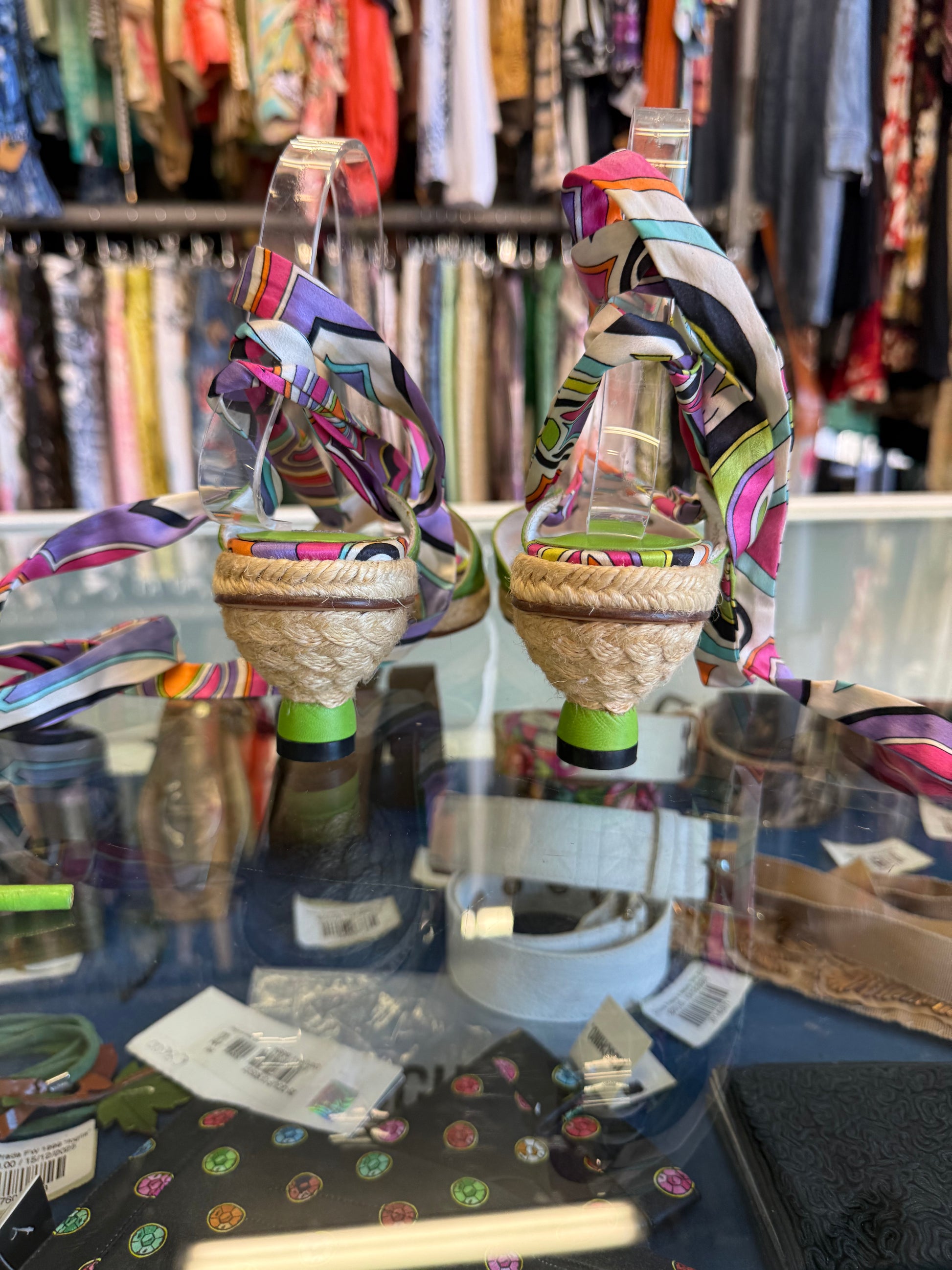 Sandali Emilio Pucci alla schiava espadrialis 2000s