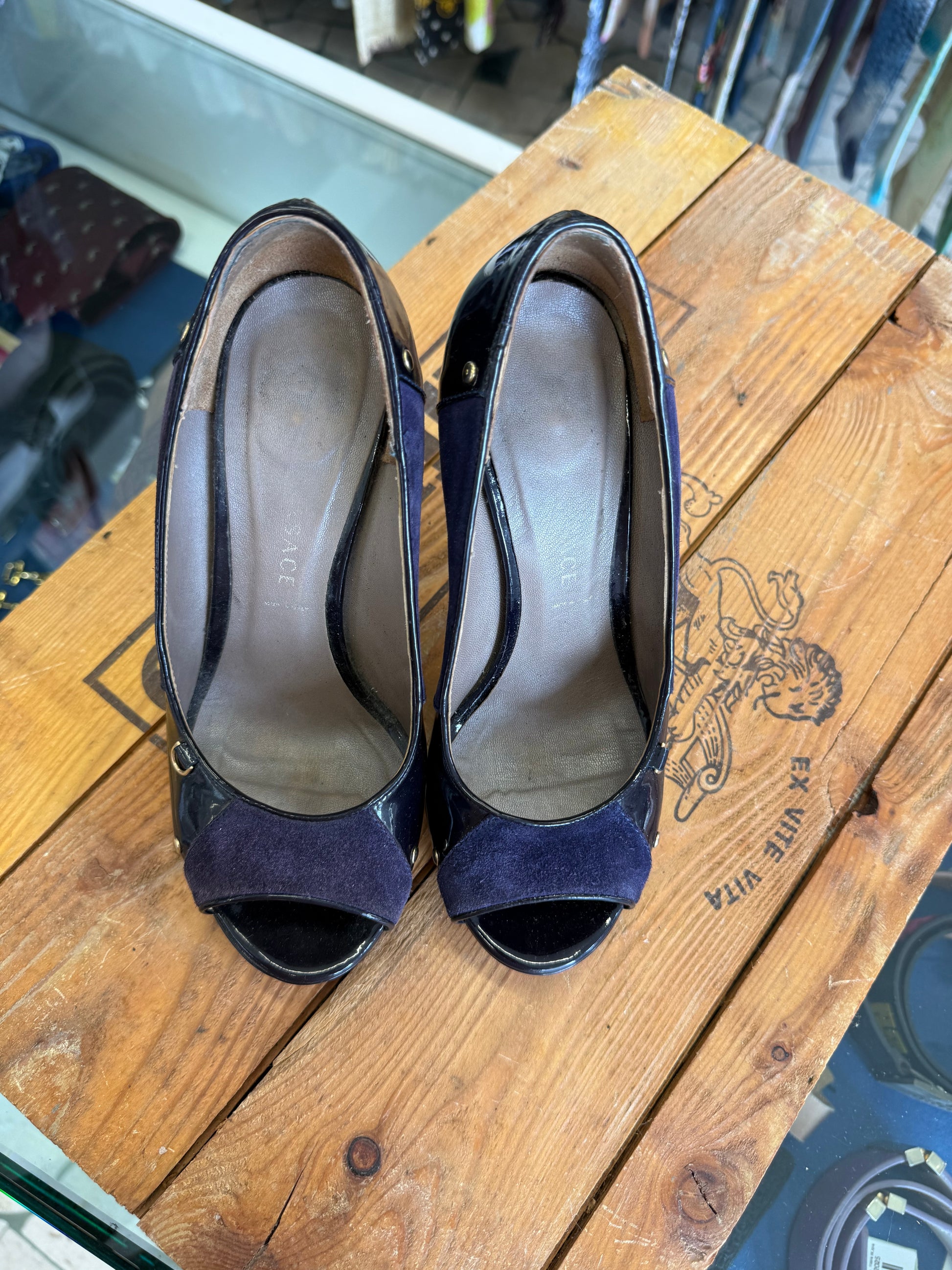 Décolleté Versace open toe 2010s