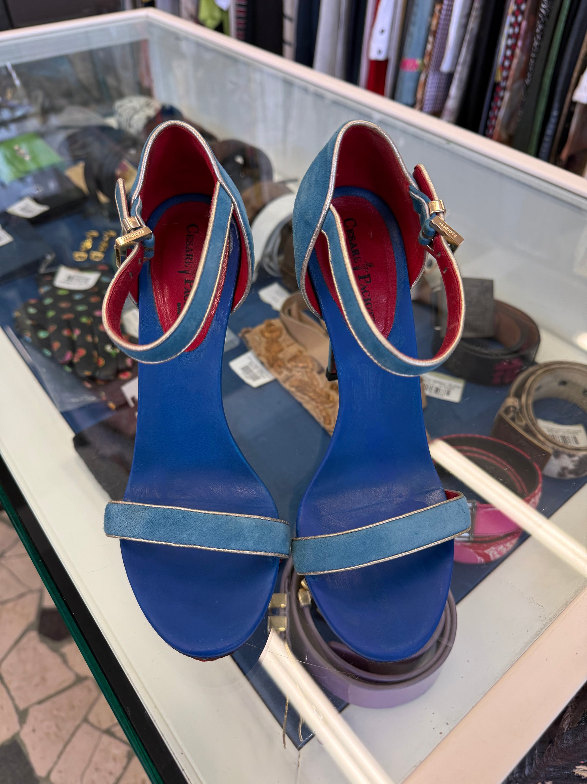 Sandali Cesare Paciotti Dagger Heels light blue
