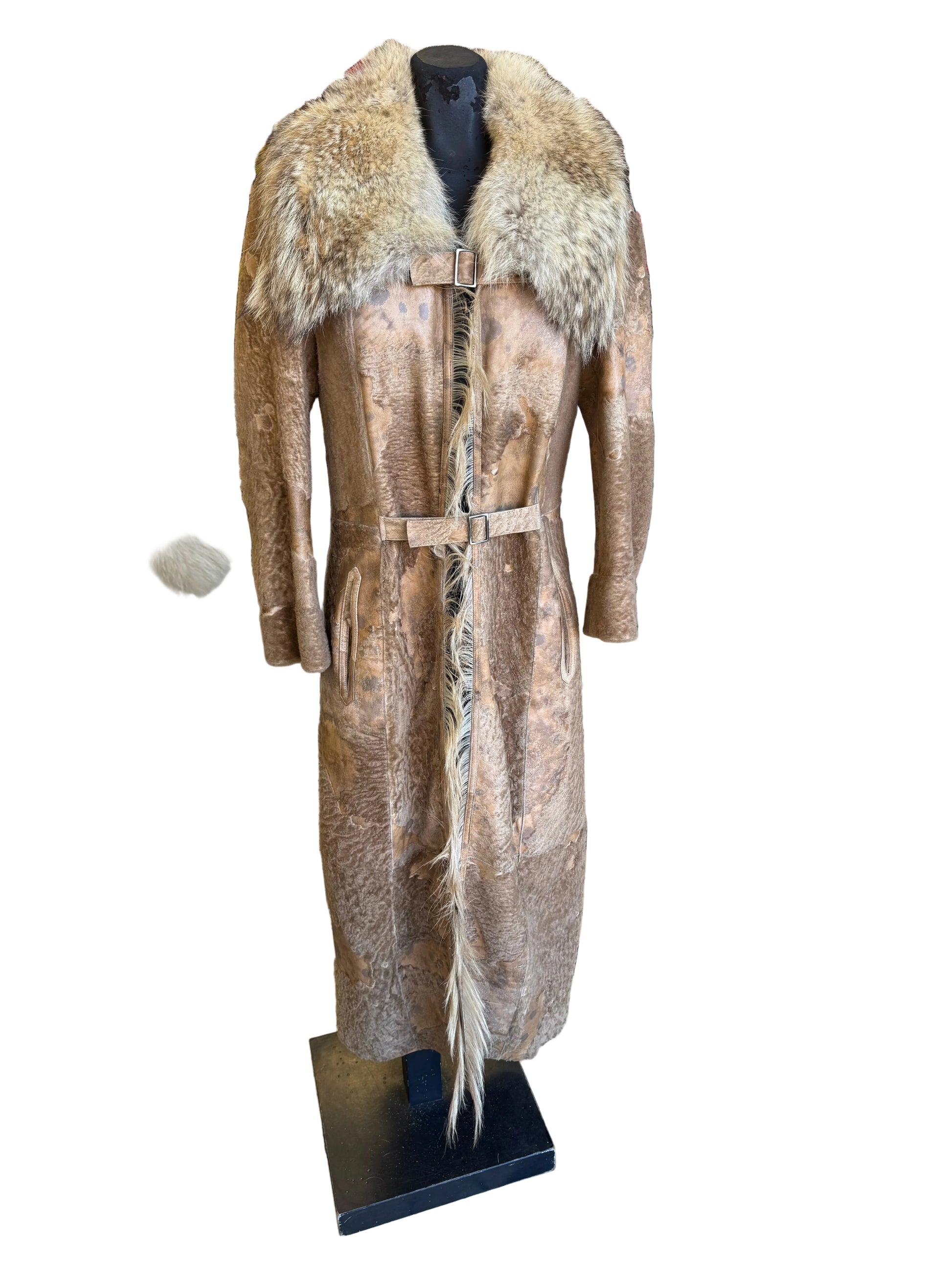 Cappotto shearling cavallino pezzato stile 2000
