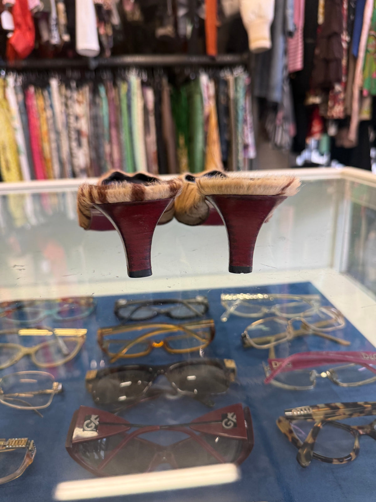 Sabot Valentino Garavani cavallino zebrato 90s/00s