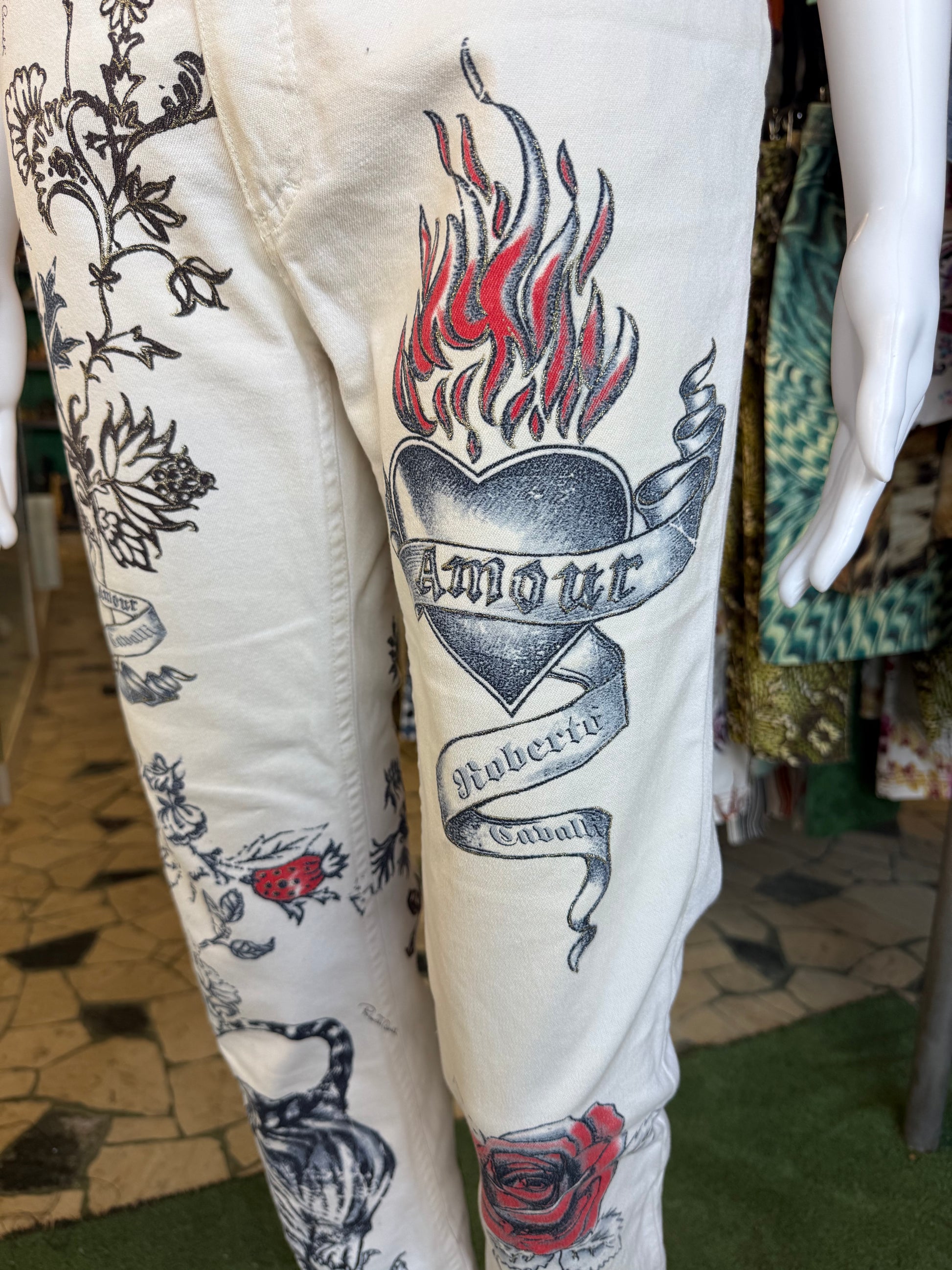 Jeans Roberto Cavalli SS2003 tattoo Tiger