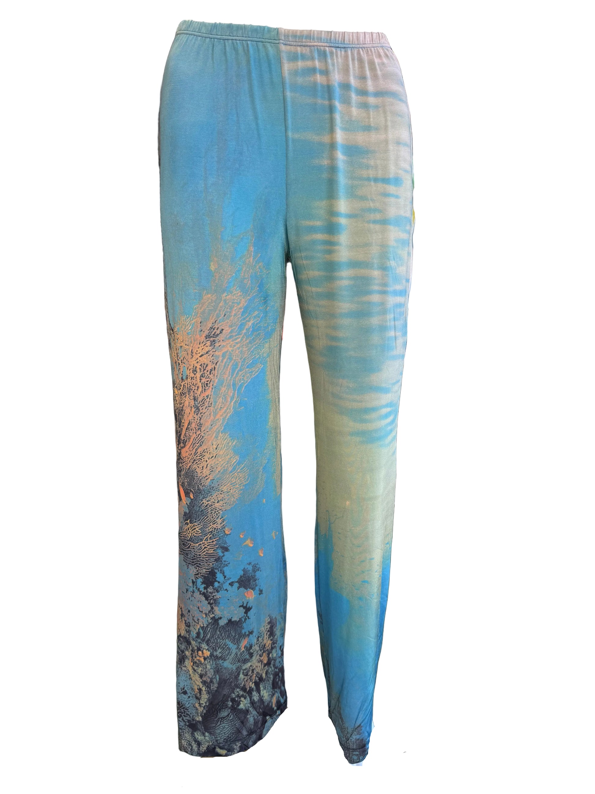 Pantalone Roberto Cavalli stampa barriera corallina 90s