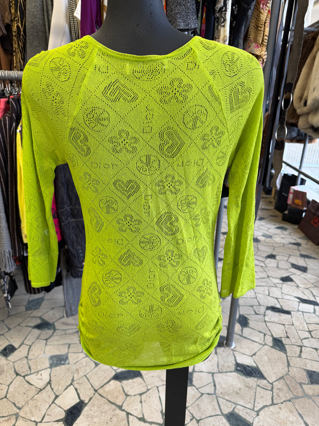 Christian Dior SS2005 peace patchwork abito lungo/ top