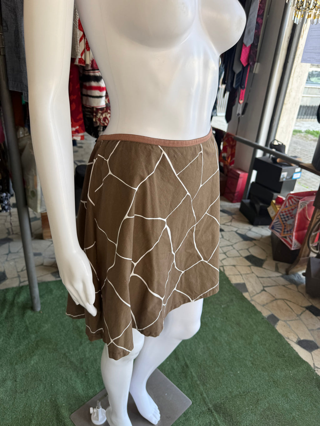 Gonna MiuMiu geometrie 1990s
