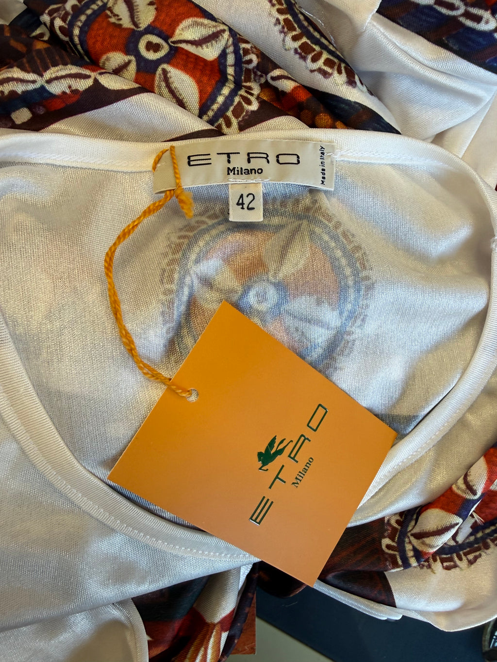 Top Etro stampa tribale manica lunga 2004