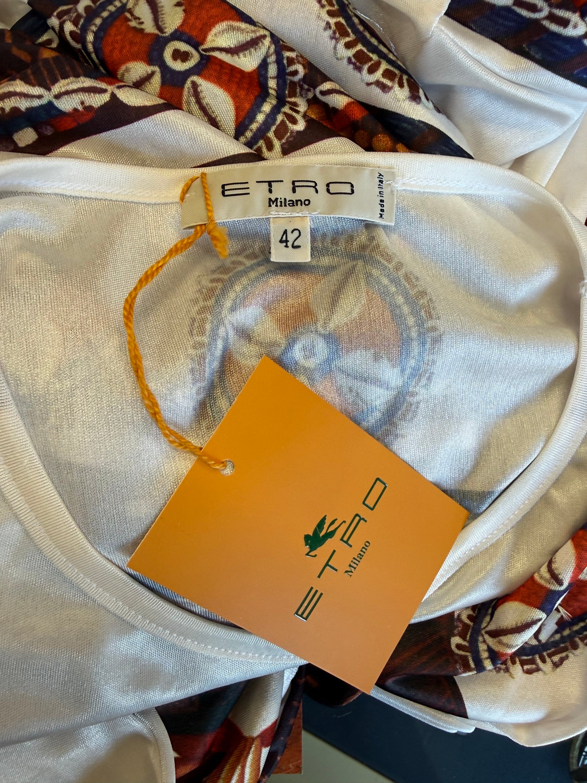 Top Etro stampa tribale manica lunga 2004