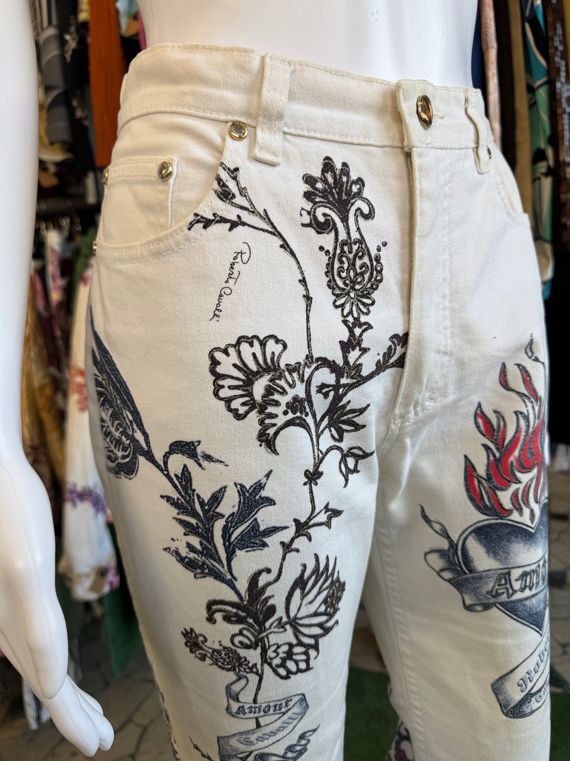 Jeans Roberto Cavalli SS2003 tattoo Tiger