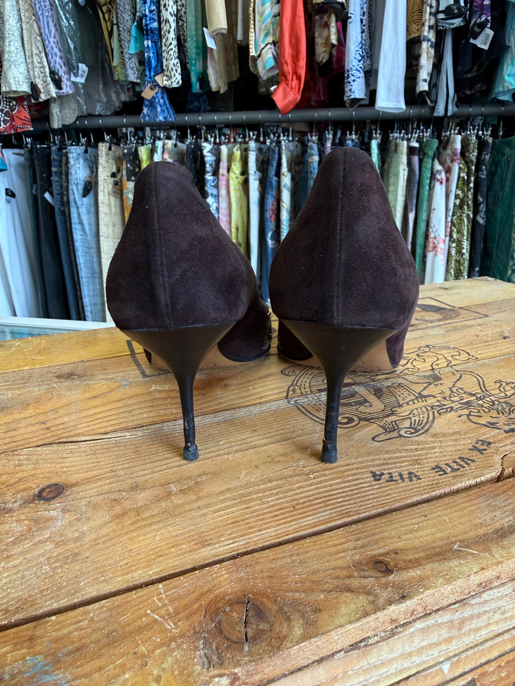 Décolleté Chiarini 1990s decorati