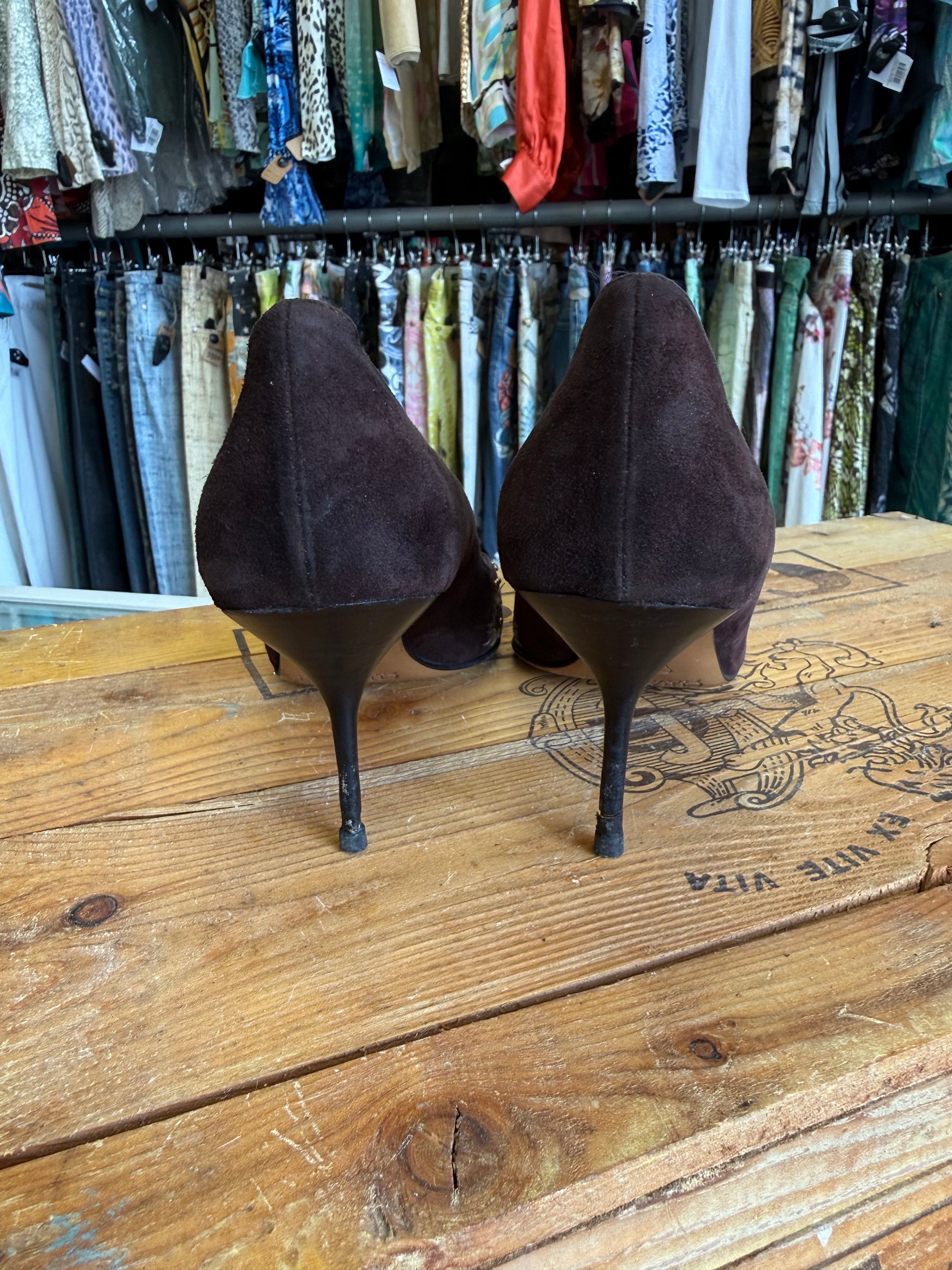 Décolleté Chiarini 1990s decorati