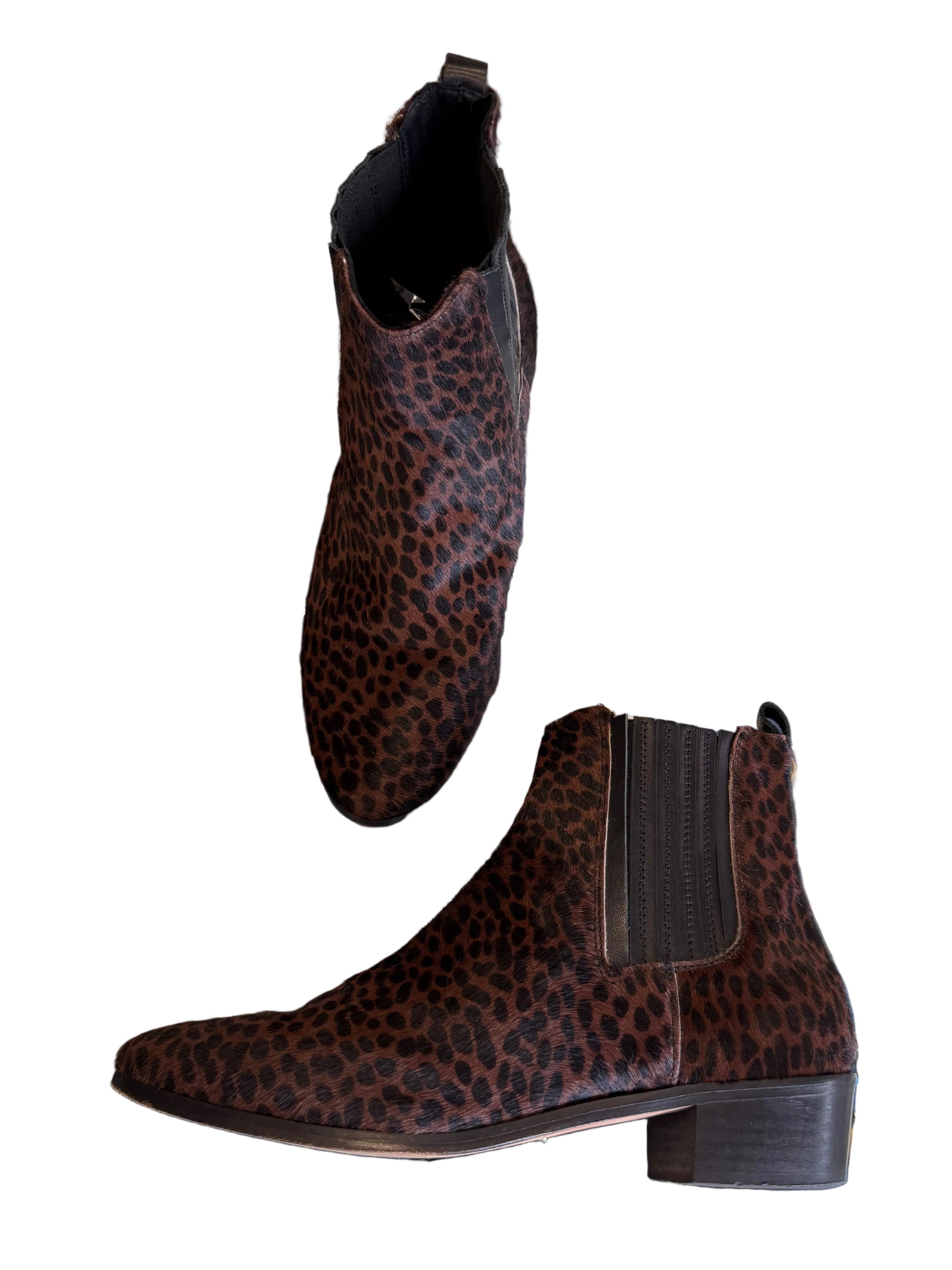 Polacchini Max Mara in cavallino stampa leopardo