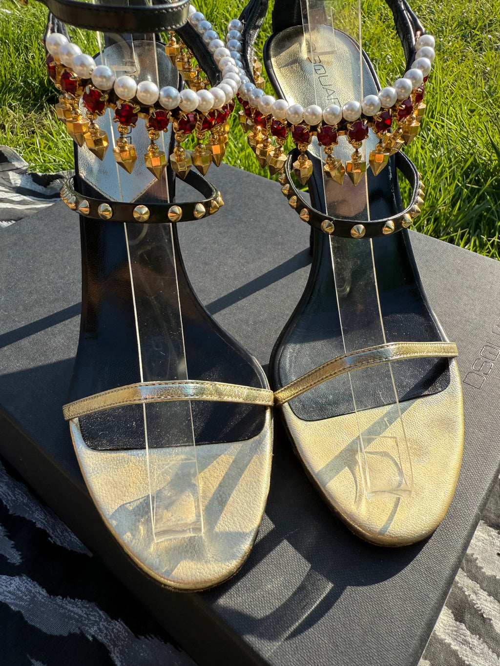 Sandali Dsquared2 gioiello anni 2000"