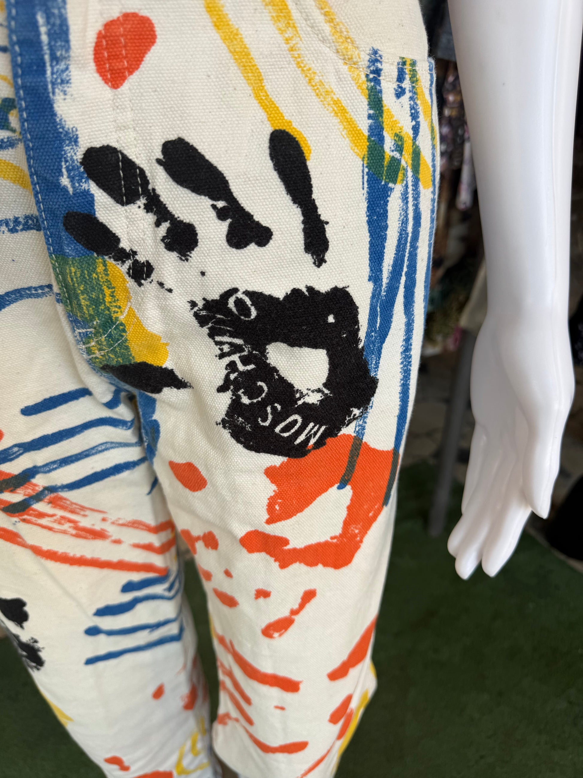 Jeans Moschino Graffiti mani 1990s