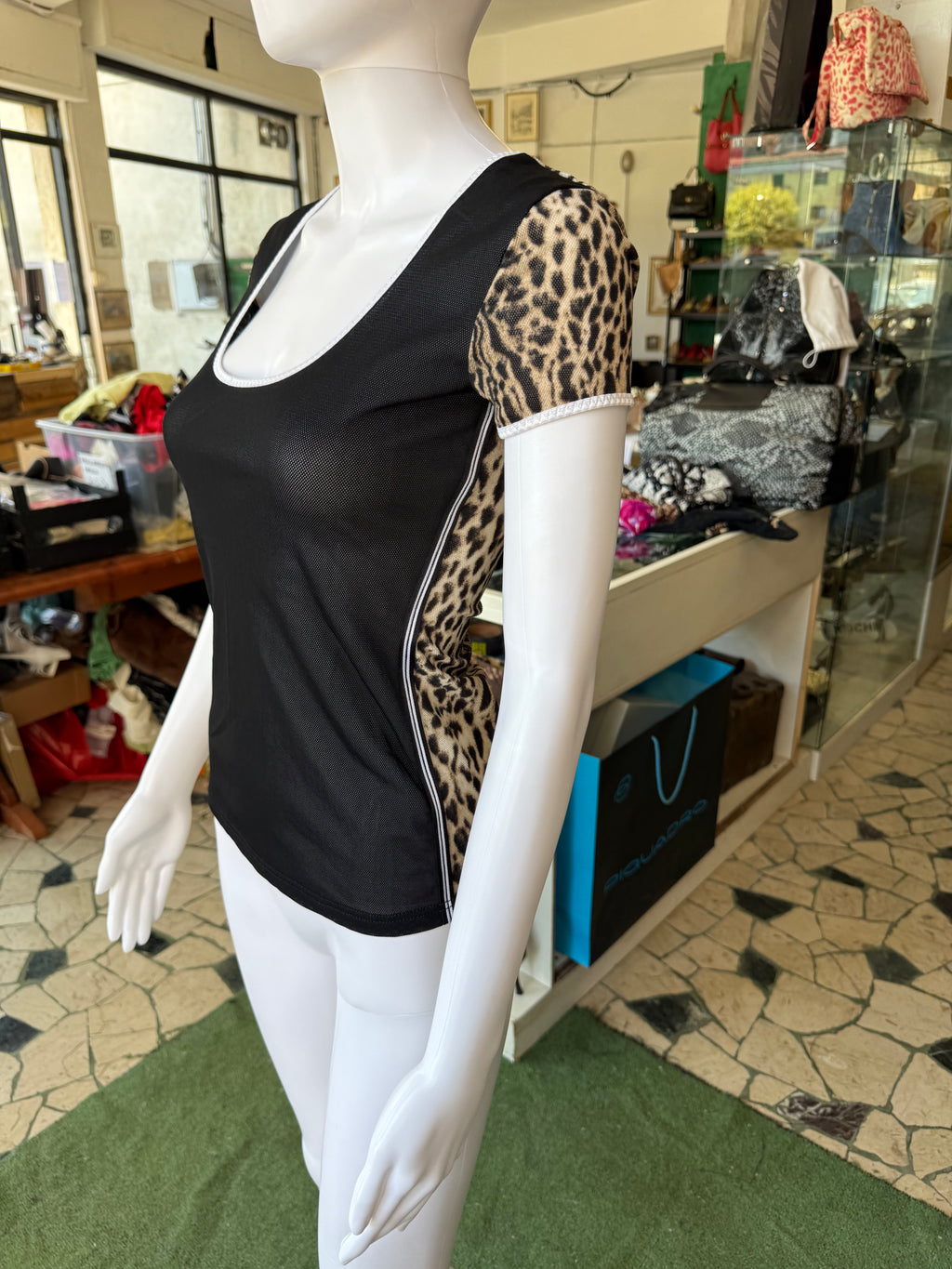 Top leopardo Roberto Cavalli 00s
