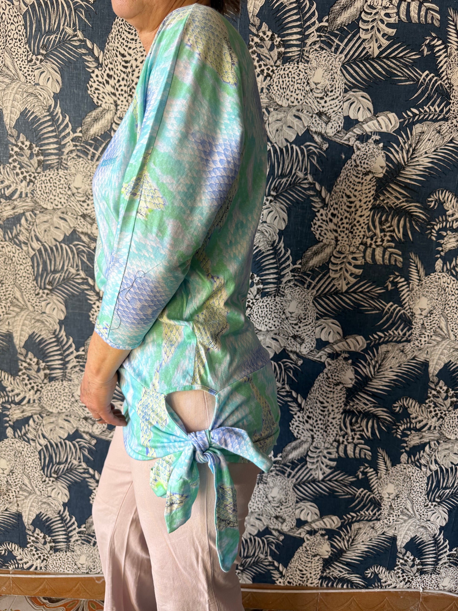 Top pitone multicolore Roberto Cavalli Just