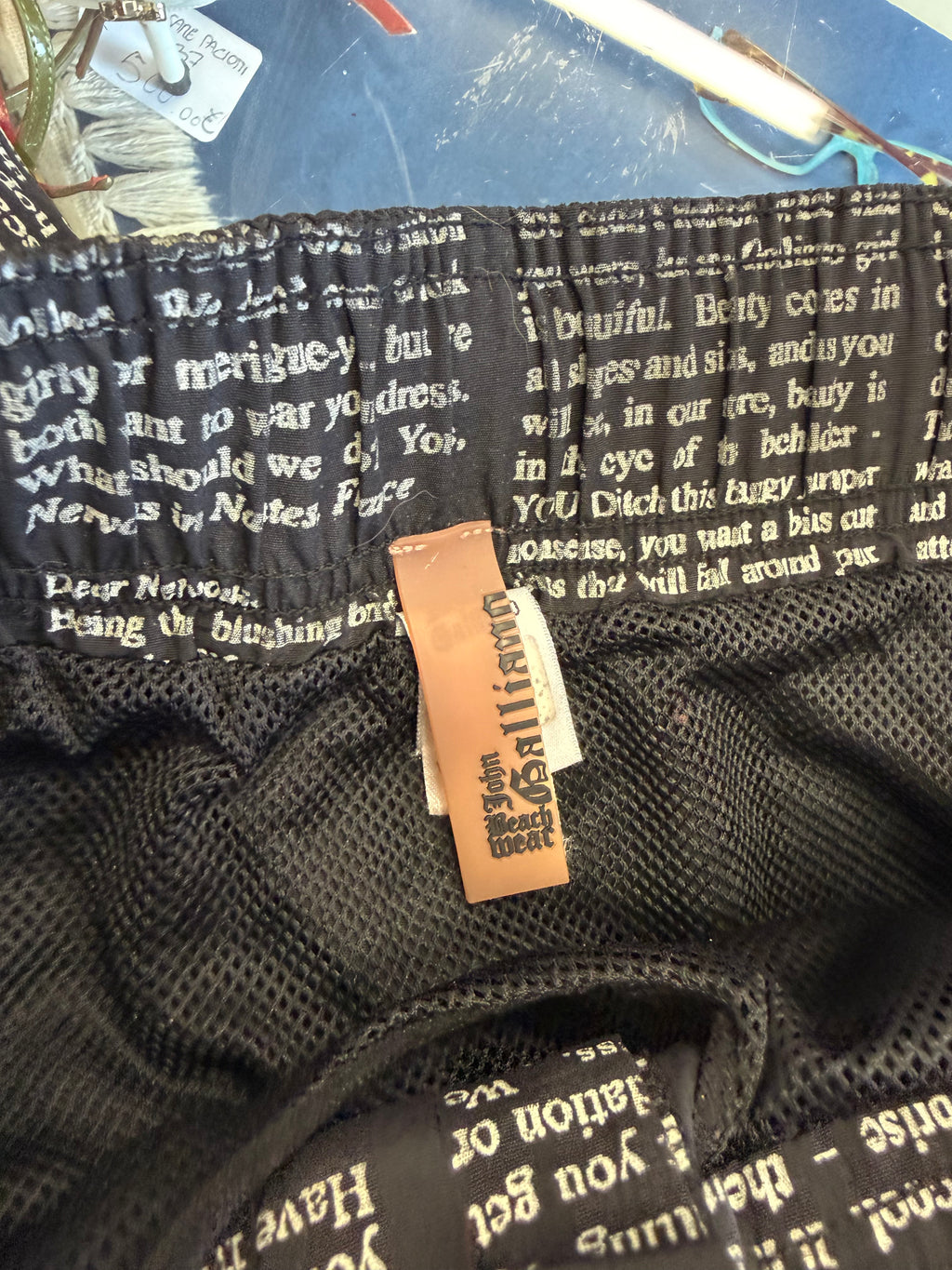 Costume da bagno John Galliano uomo fine 00s