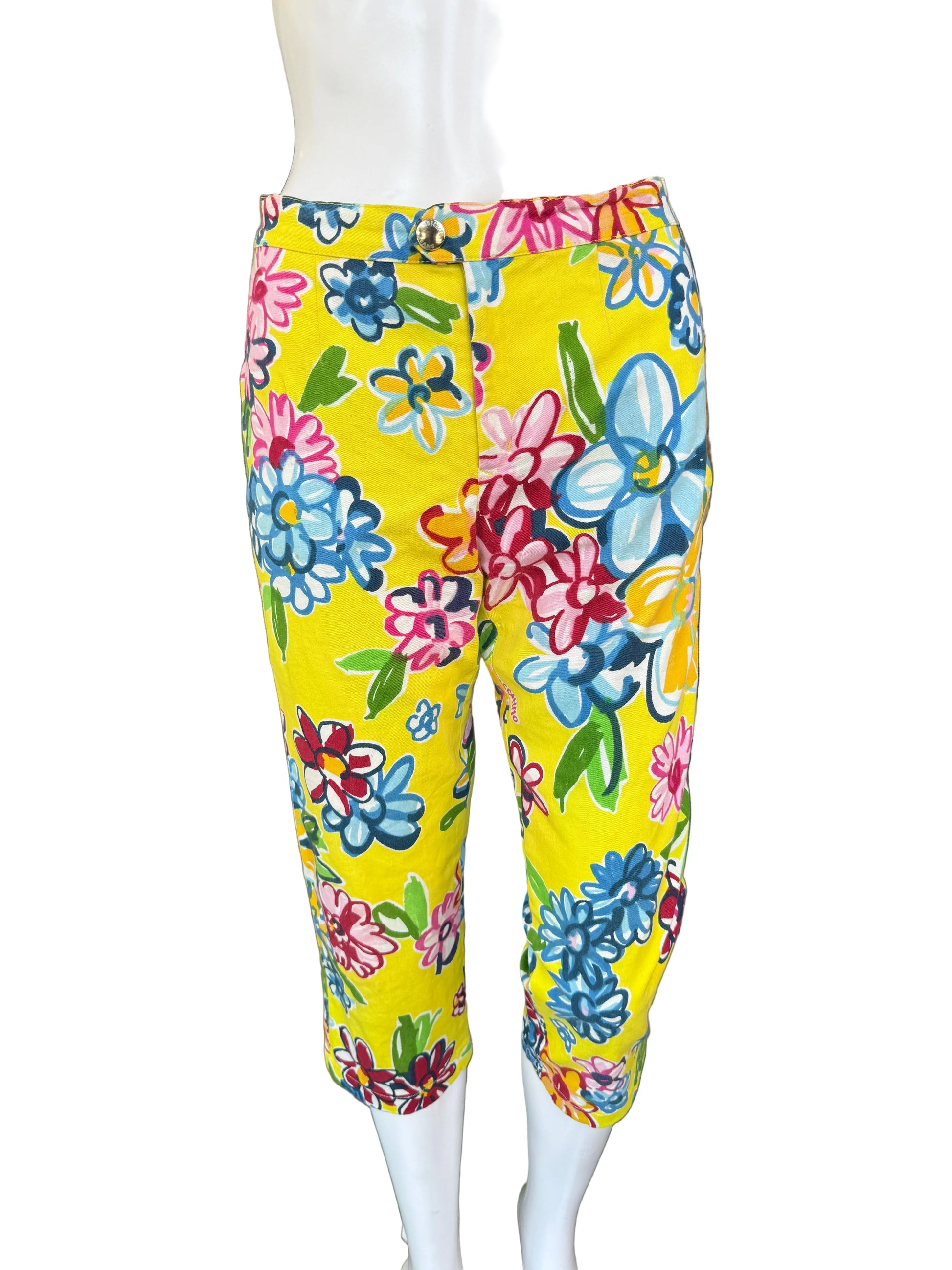 Jeans Moschino Capri fiori 2000s
