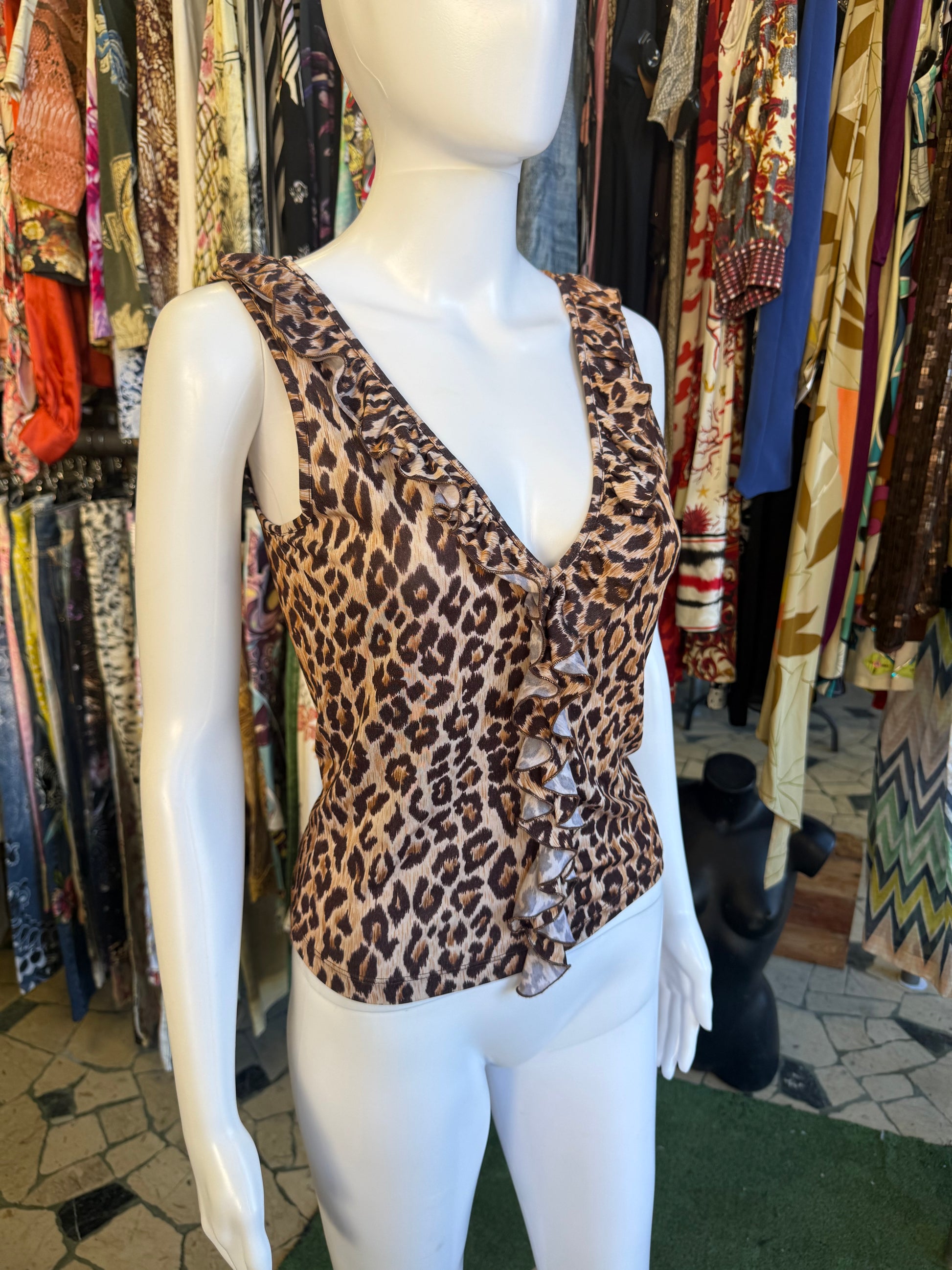 Top Dolce & Gabbana leopardo anni 2000