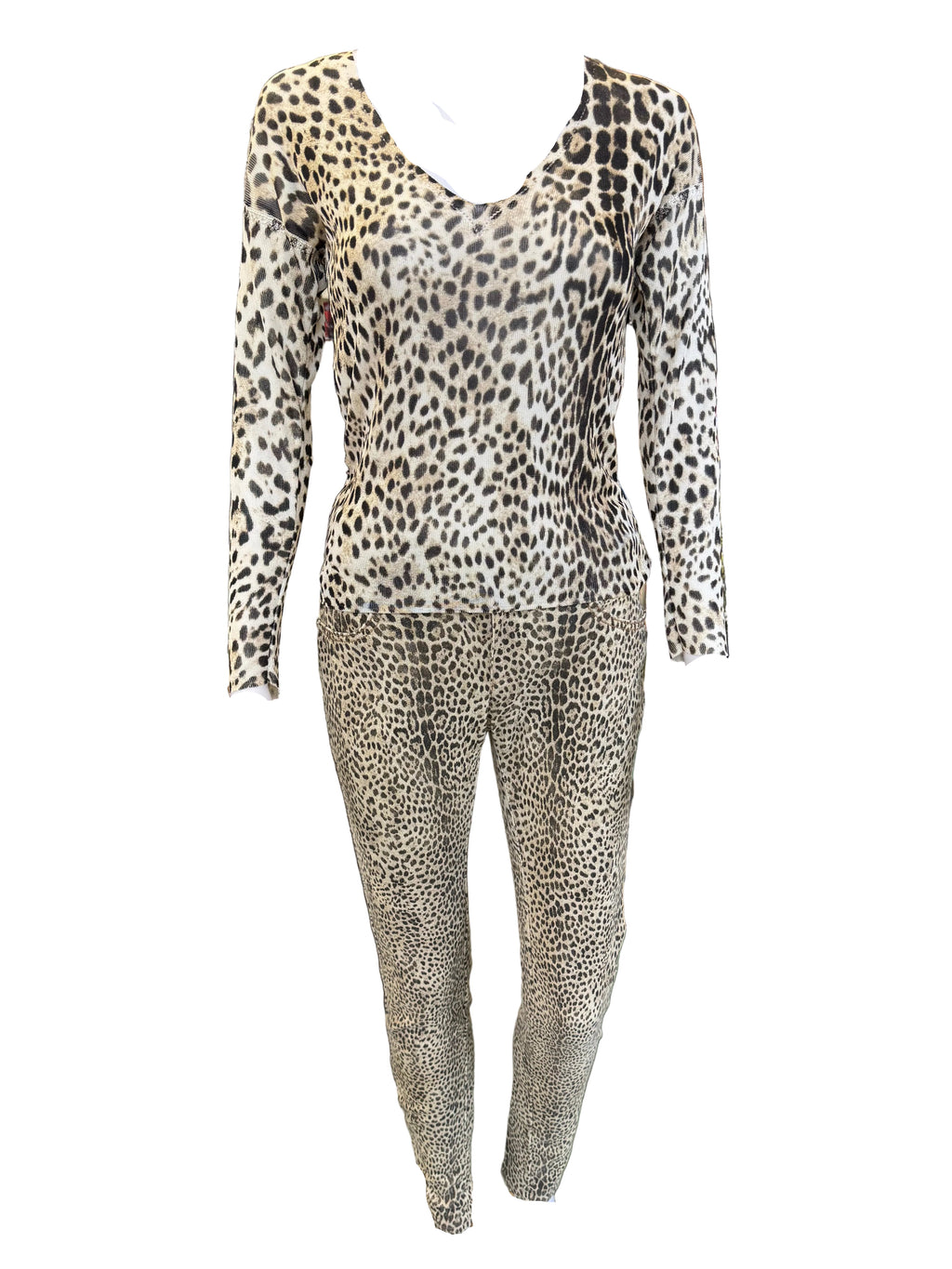 Completo Roberto Cavalli leopardo FW1997