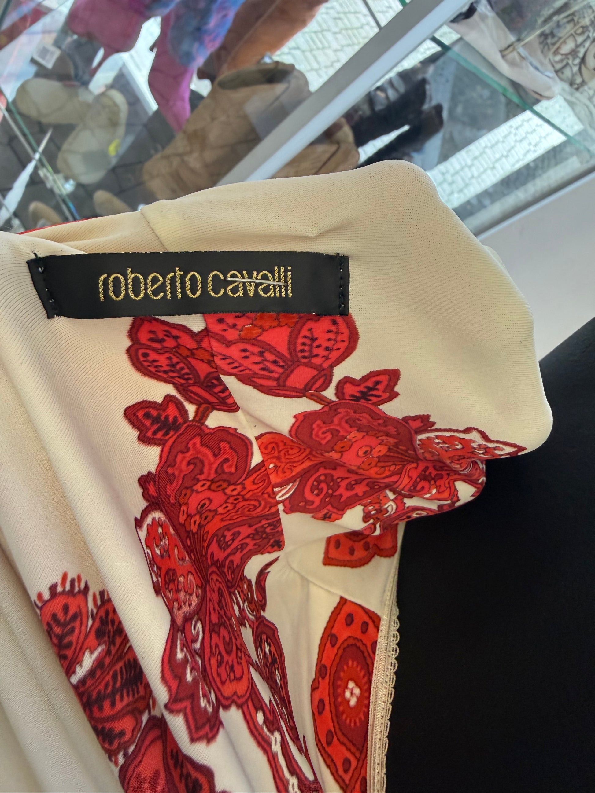 Abito fiori e paisley Roberto Cavalli SS2007