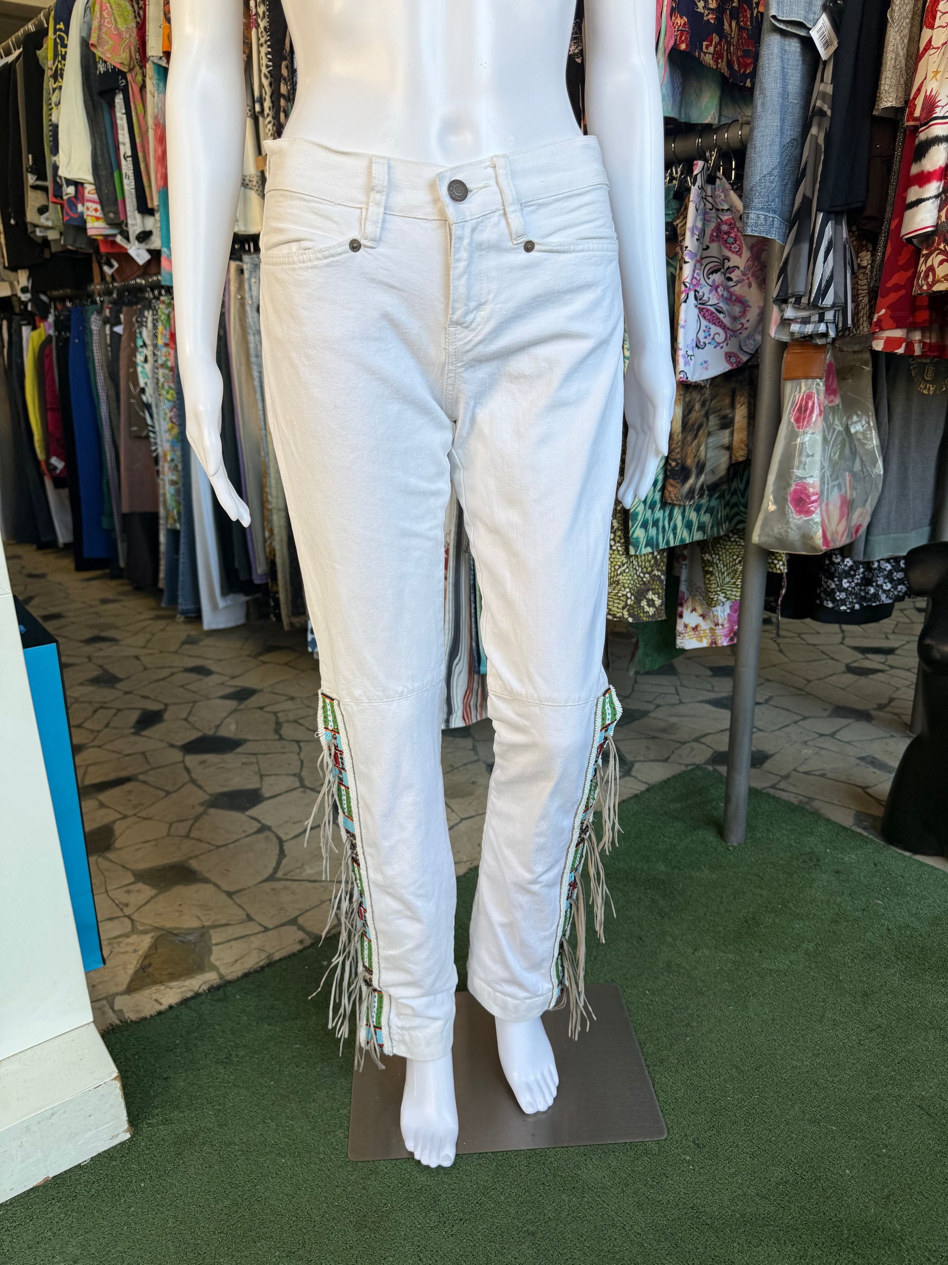 Jeans Ralph Lauren navajo e frange 00s