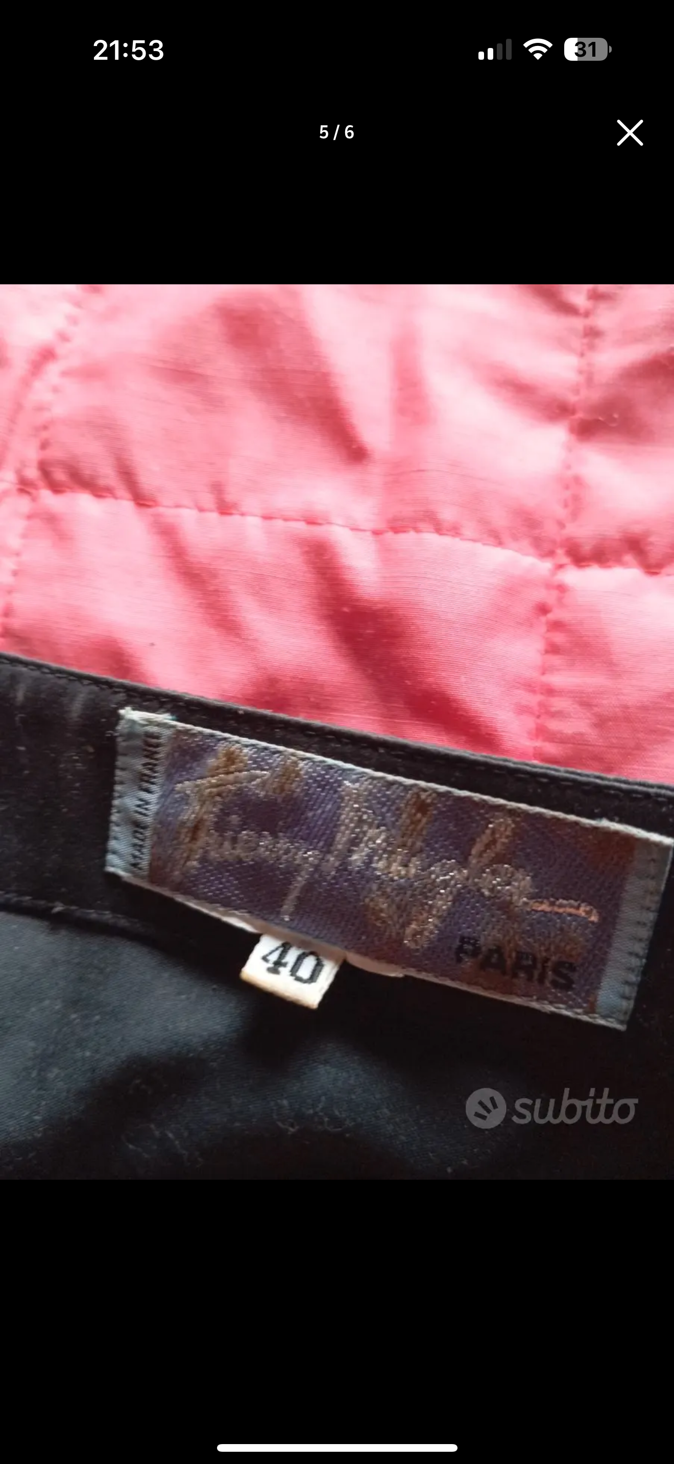 Abito Thierry Mugler anni 90 asimmetrico