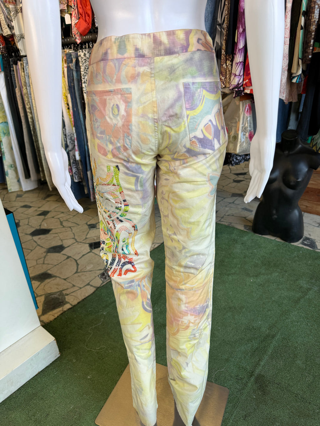 Pantalone Gianfranco Ferrè ricamato 00s