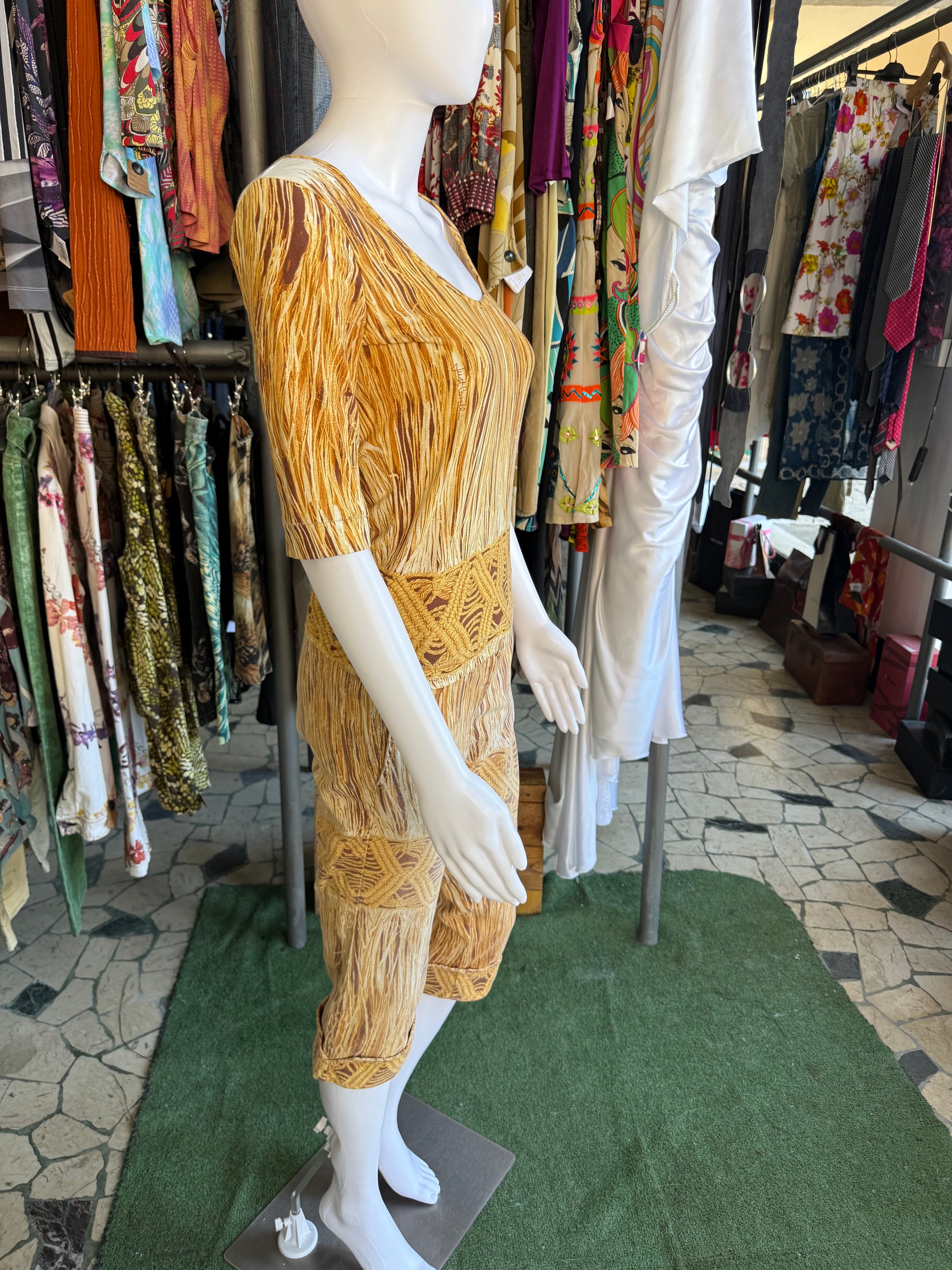 Completo Roberto Cavalli paglia ed intreccio 2000s