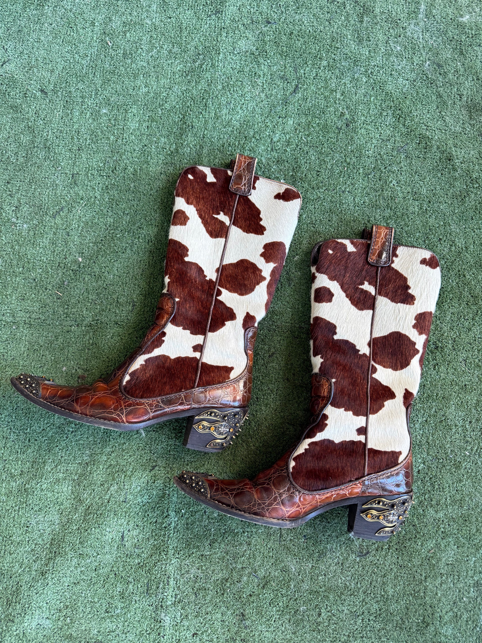 Stivali gioiello Giuseppe Zanotti Cowboy Texani cavallino