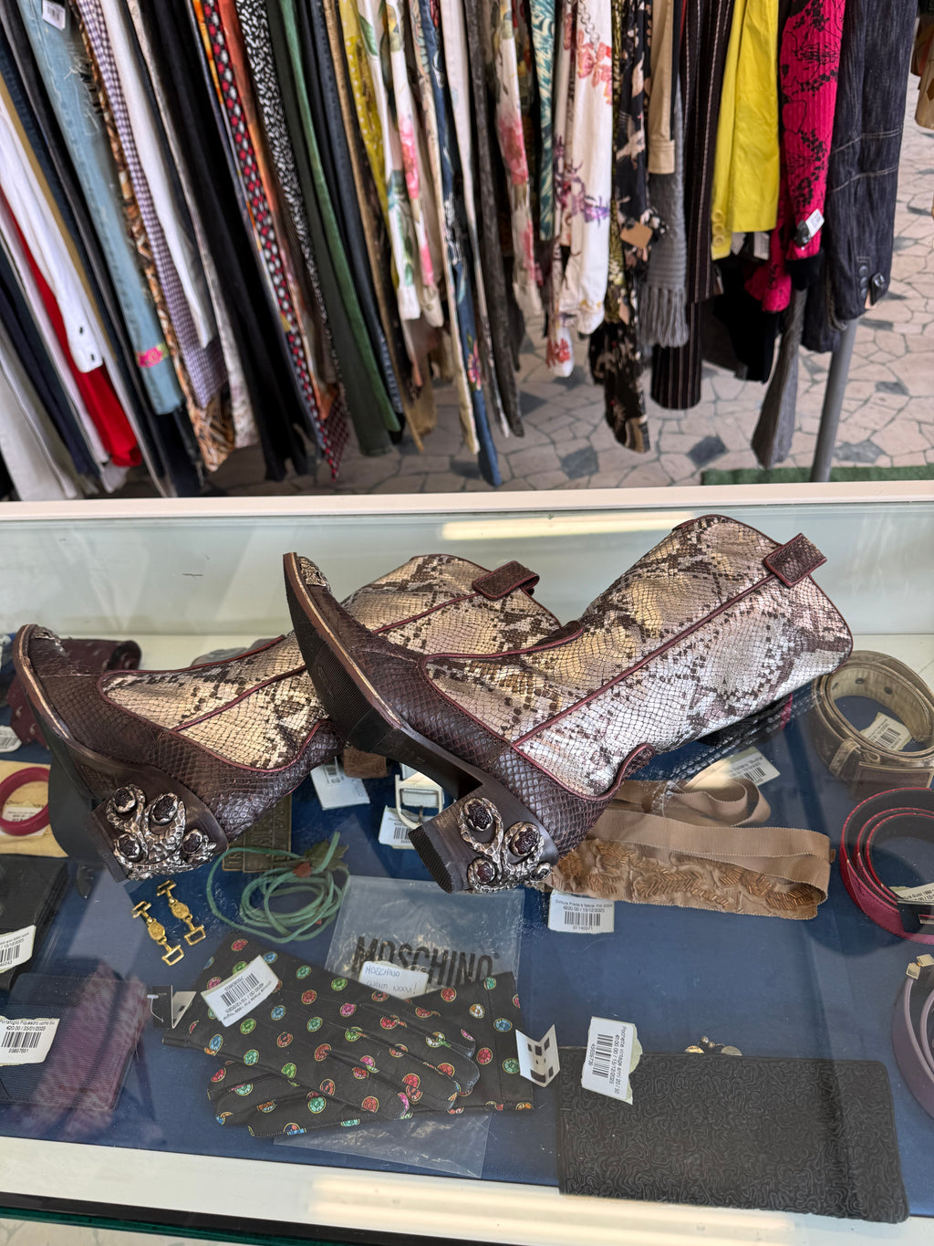 Stivali gioiello Giuseppe Zanotti Cowboy Texani pitone