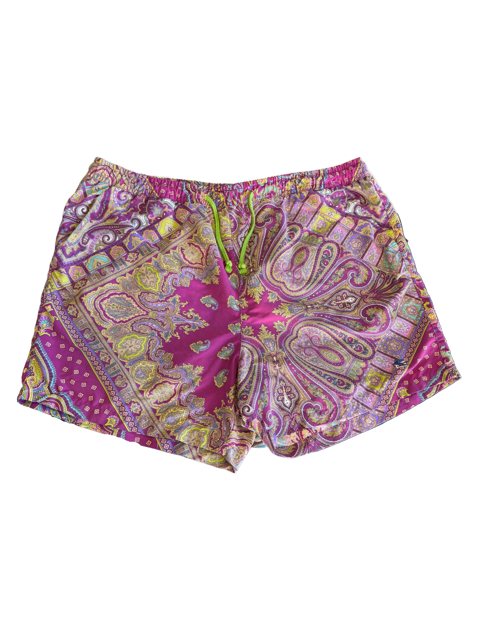 Costume da bagno Etro stampa paisley viola 00s
