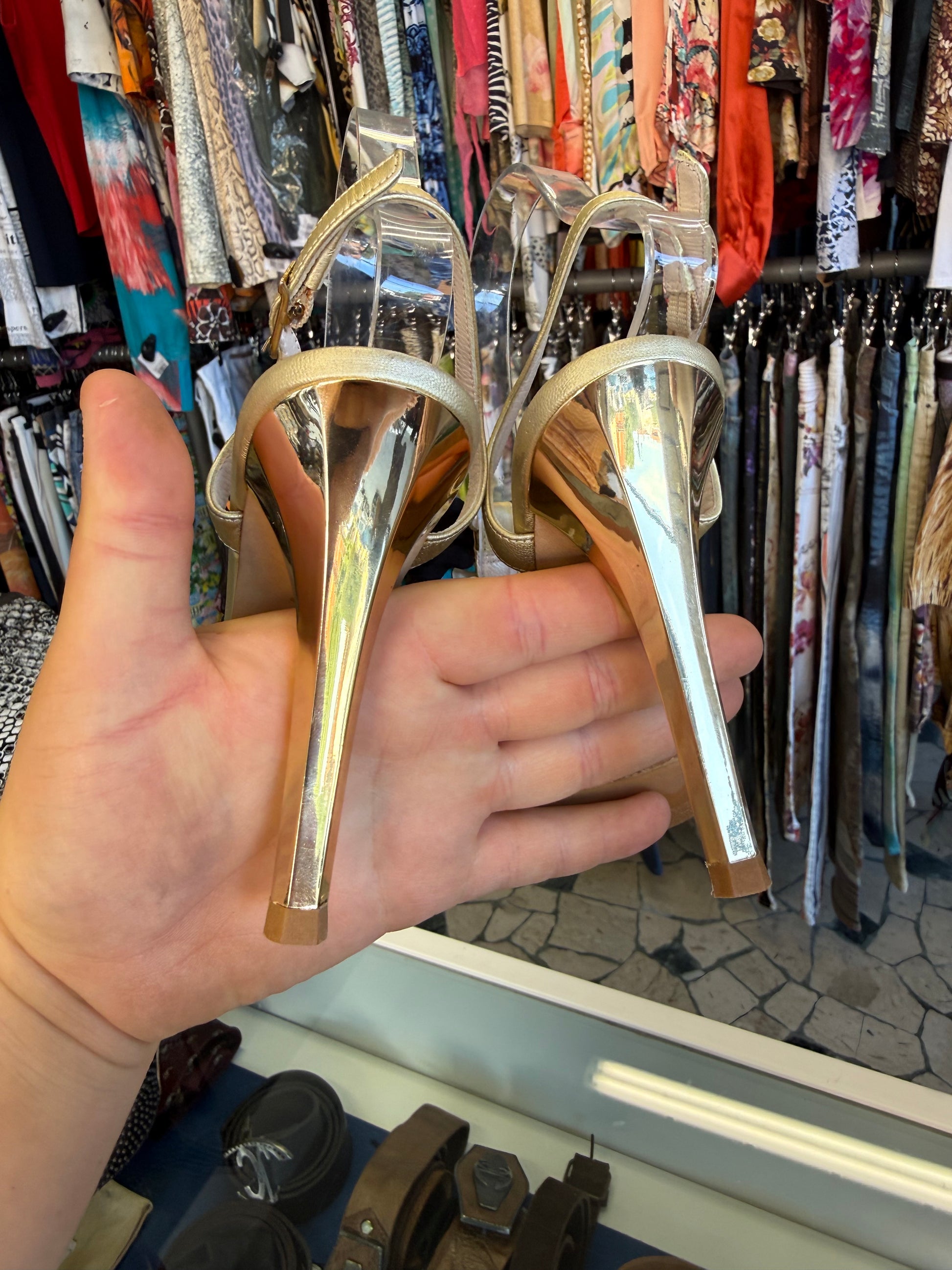Sandali Emilio Pucci gioiello multicolore 2000s