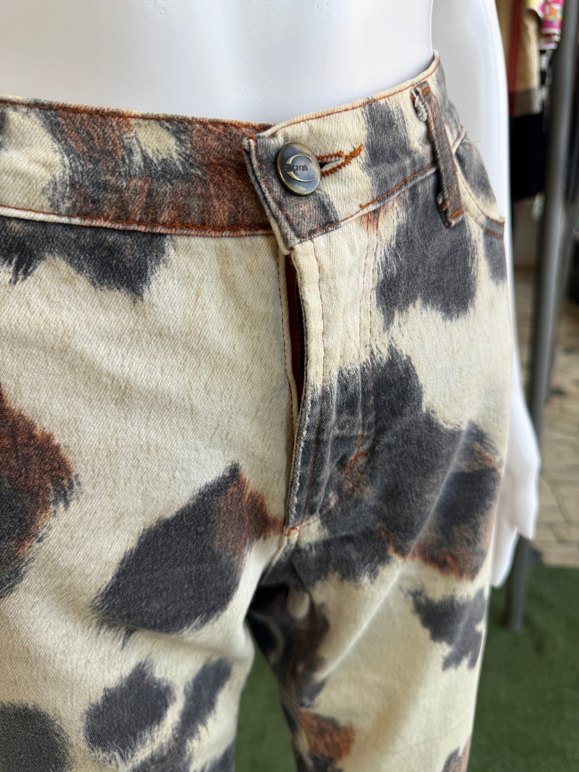 Jeans Roberto Cavalli pezzato micca 00s